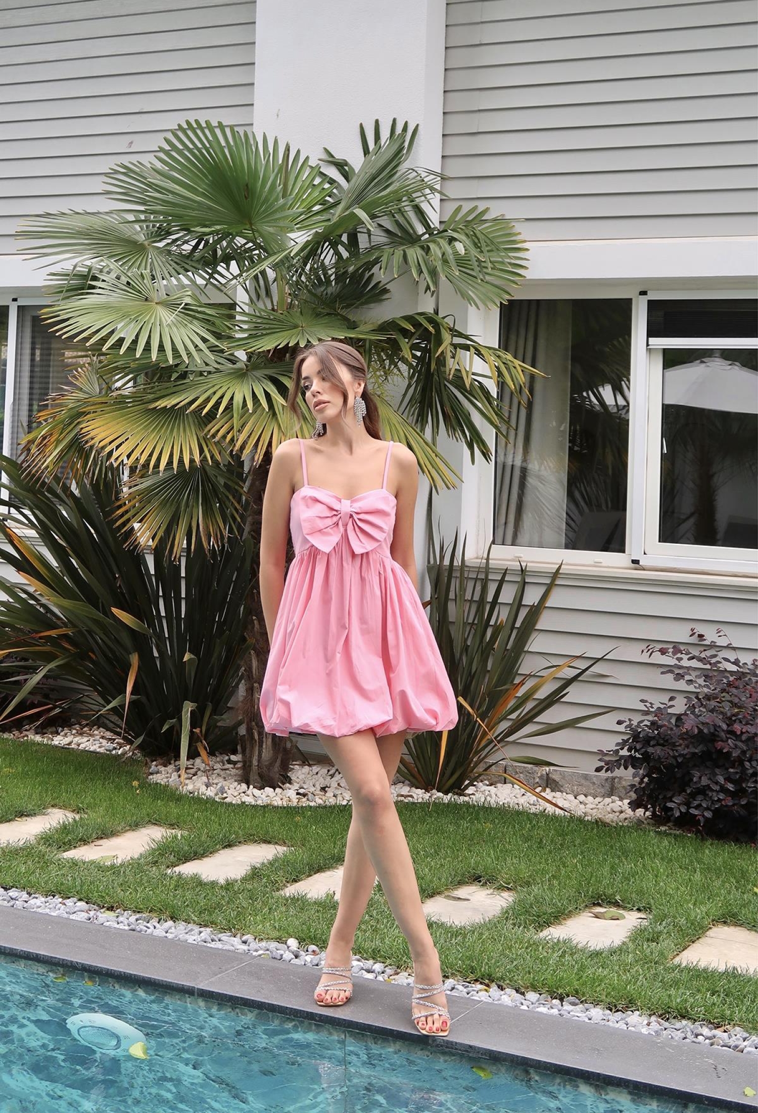 WholesaleFront Bow Strappy Dress - Brand: Elisa - Women & Kids, Baby Clothes Wholesale - TheBS Women