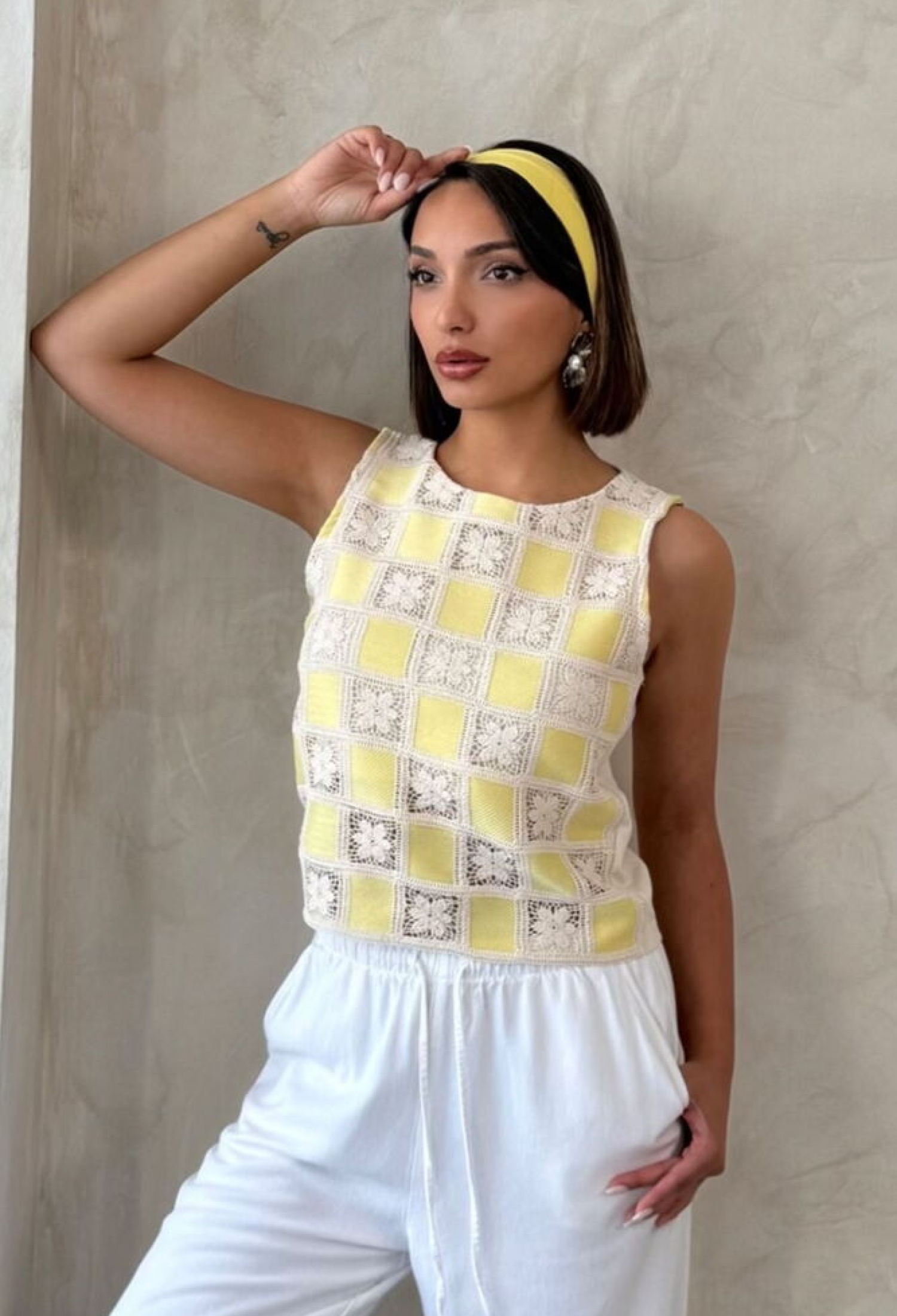 Retro Checkered Sleeveless Shirt - Brand: Topshow - Women & Kids, Baby Clothes Wholesale - TheBS Women