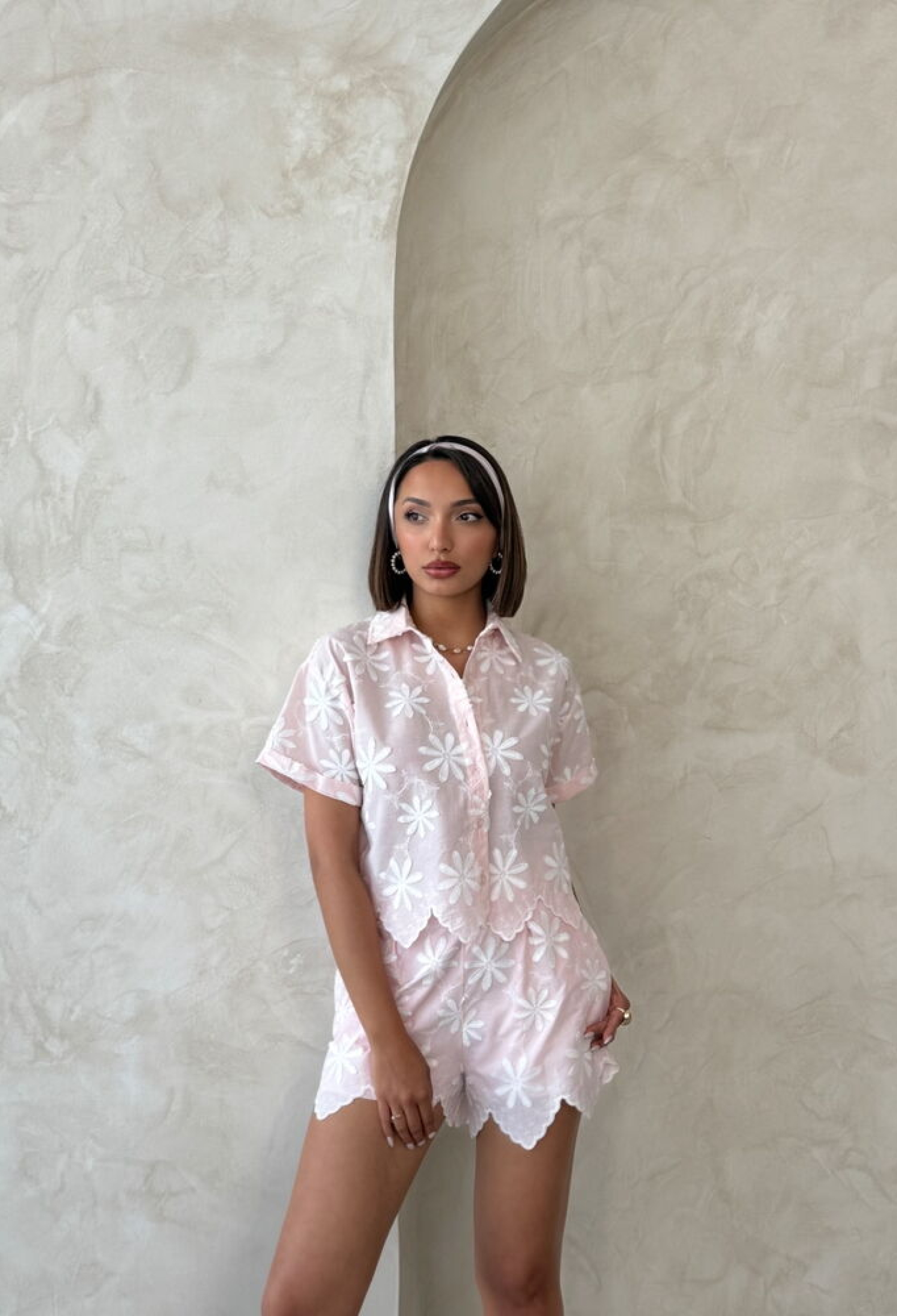 Casual Floral Buttoned Shirt With Notched Neck - Brand: Topshow - Women & Kids, Baby Clothes Wholesale - TheBS Women