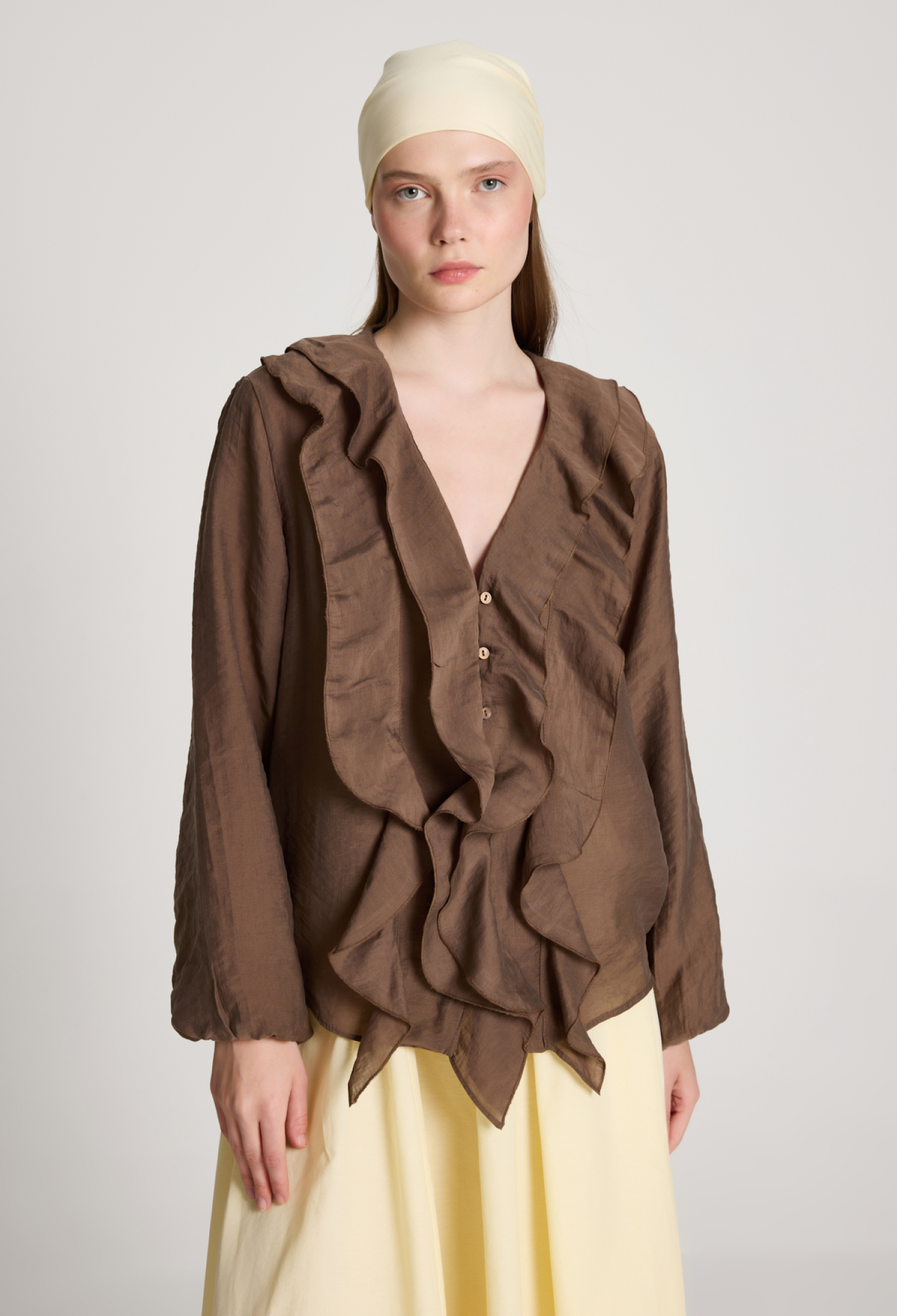 Elegant Buttoned V-Neck Shirt - Brand: First Angels - Women & Kids, Baby Clothes Wholesale - TheBS Women