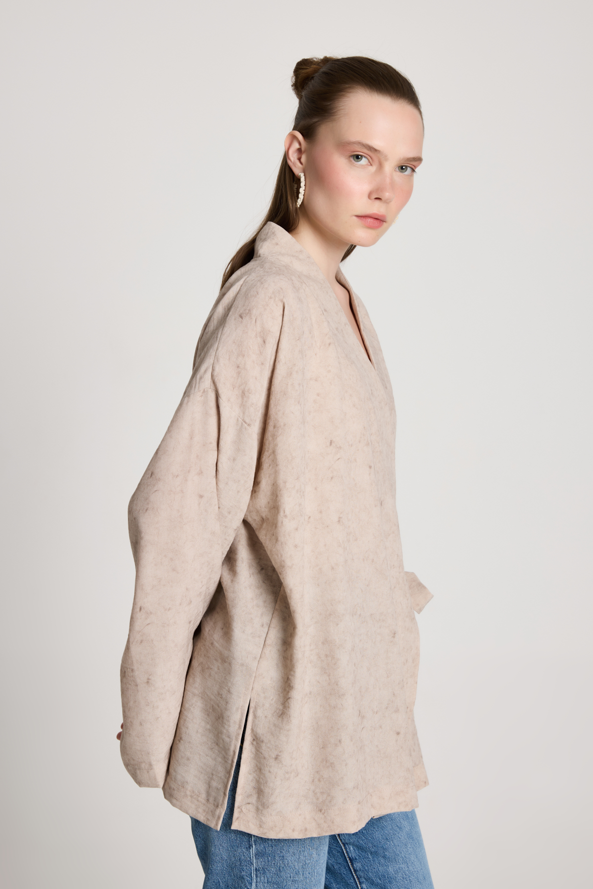 Beige Ethnic Modest Casual Elegant Kimono - Brand: First Angels - Women & Kids, Baby Clothes Wholesale - TheBS Women Beige Ethnic Modest Casual Elegant Kimono - Brand: First Angels - Women & Kids, Baby Clothes Wholesale - TheBS Women