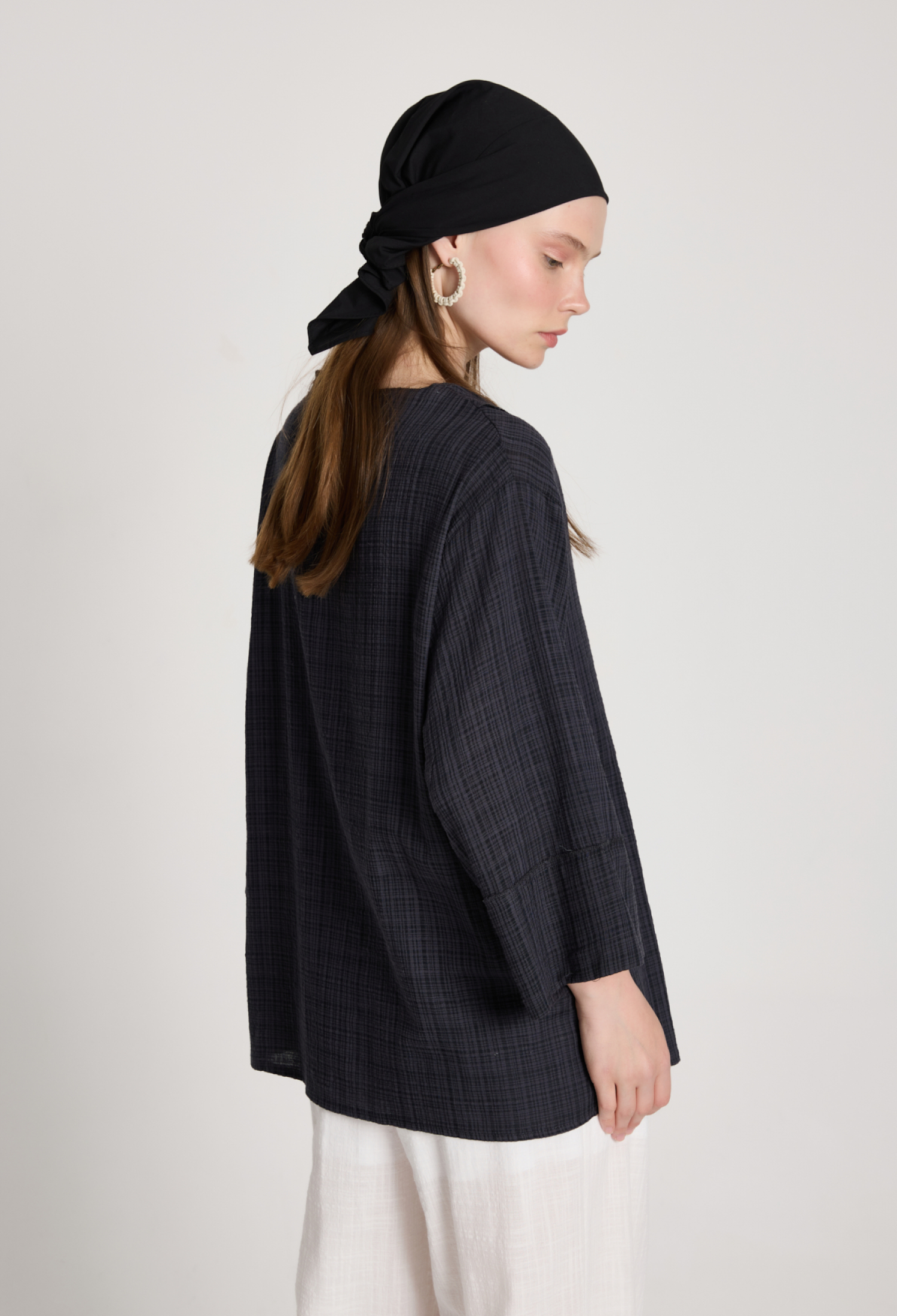 Black Checkered Casual Boho Kimono - Brand: First Angels - Women & Kids, Baby Clothes Wholesale - TheBS Women