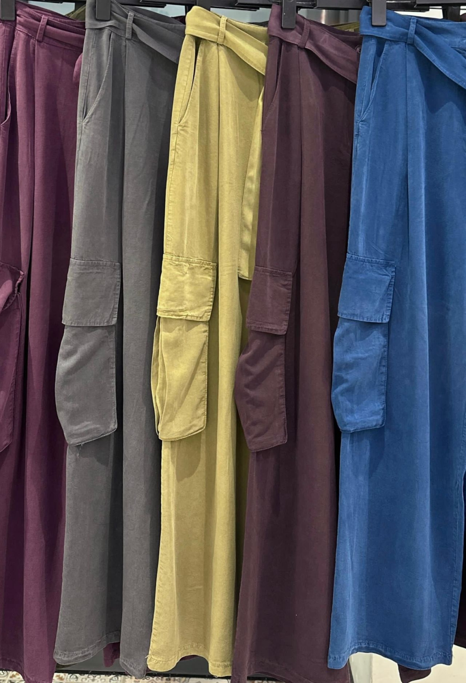 Claret Red Palazzo Pants High Waist Wide Leg - Brand: Cream Rouge - Women & Kids, Baby Clothes Wholesale - TheBS Women