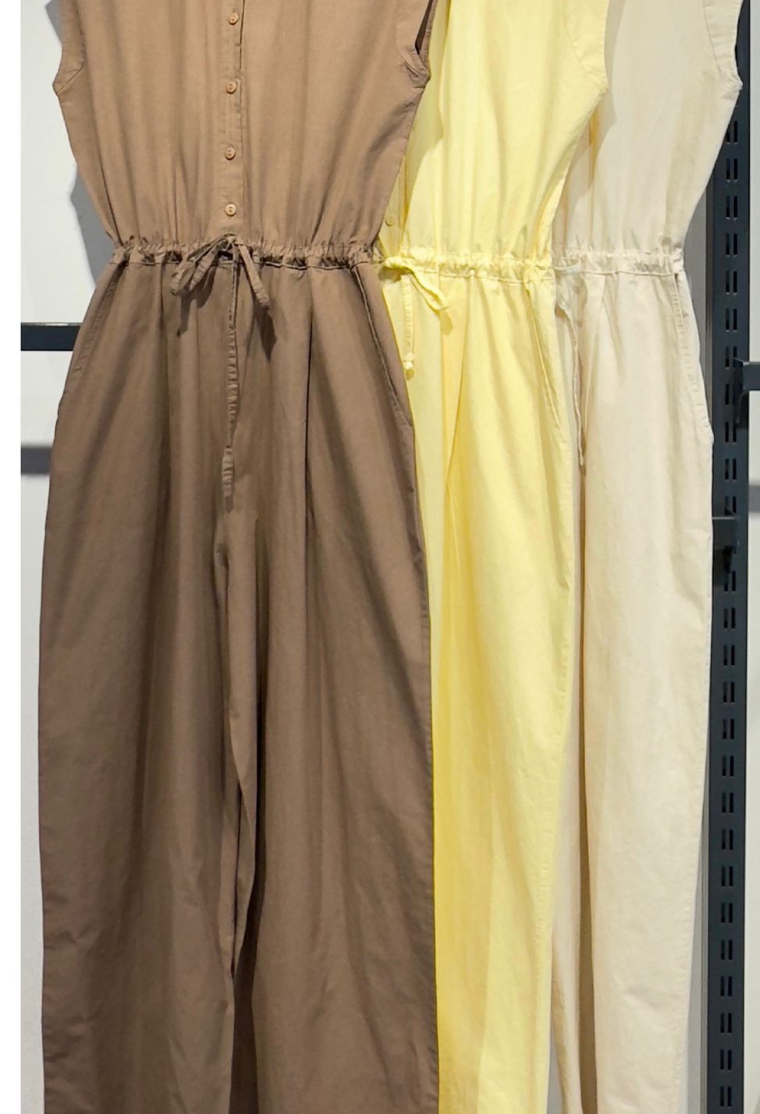 Brown Shirt Jumpsuit Stylish Casual Sleeveless - Brand: Cream Rouge - Women & Kids, Baby Clothes Wholesale - TheBS Women