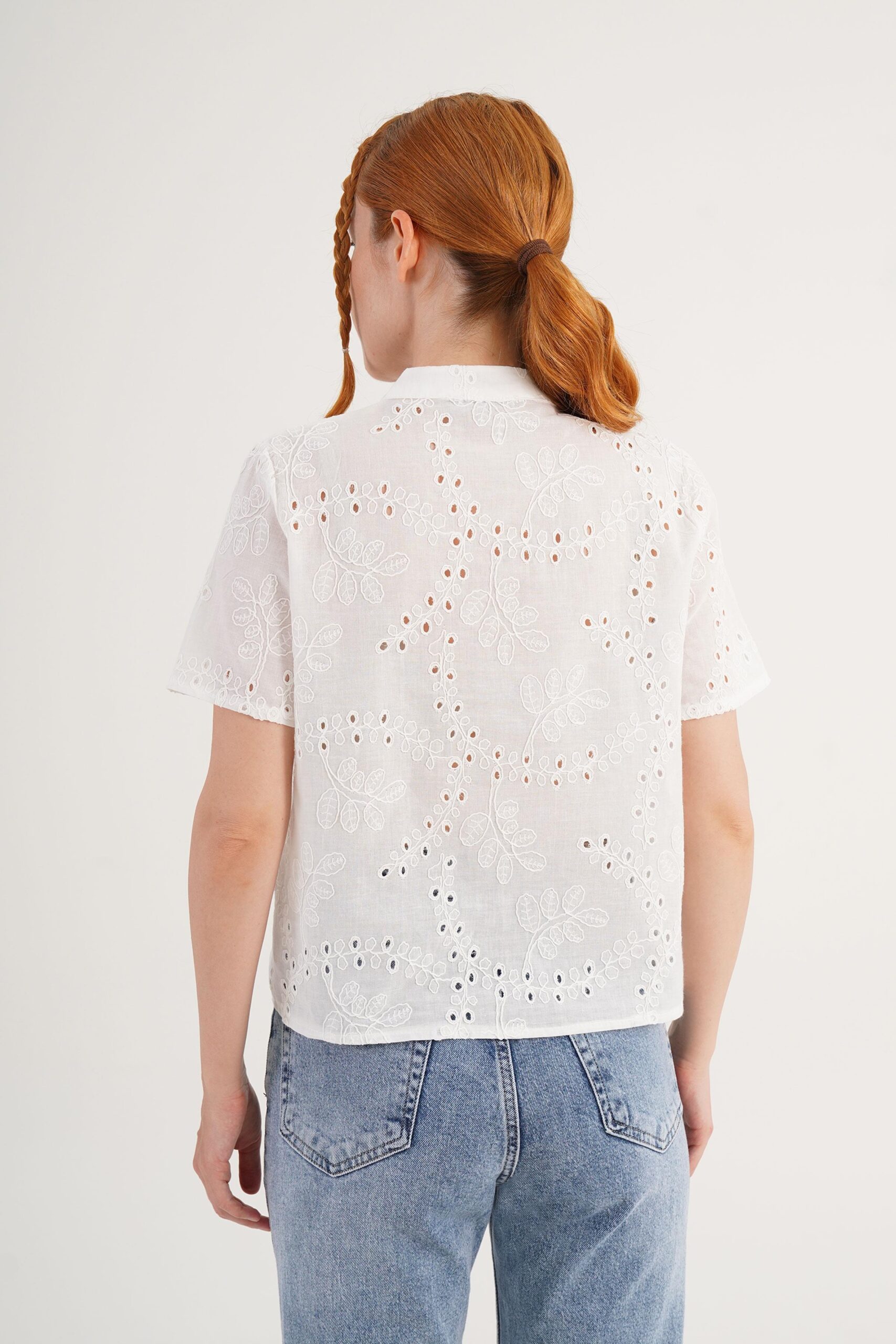 White Floral Casual Boho Blouse – Brand: Lustrin – Women & Kids, Baby Clothes Wholesale – TheBS Women