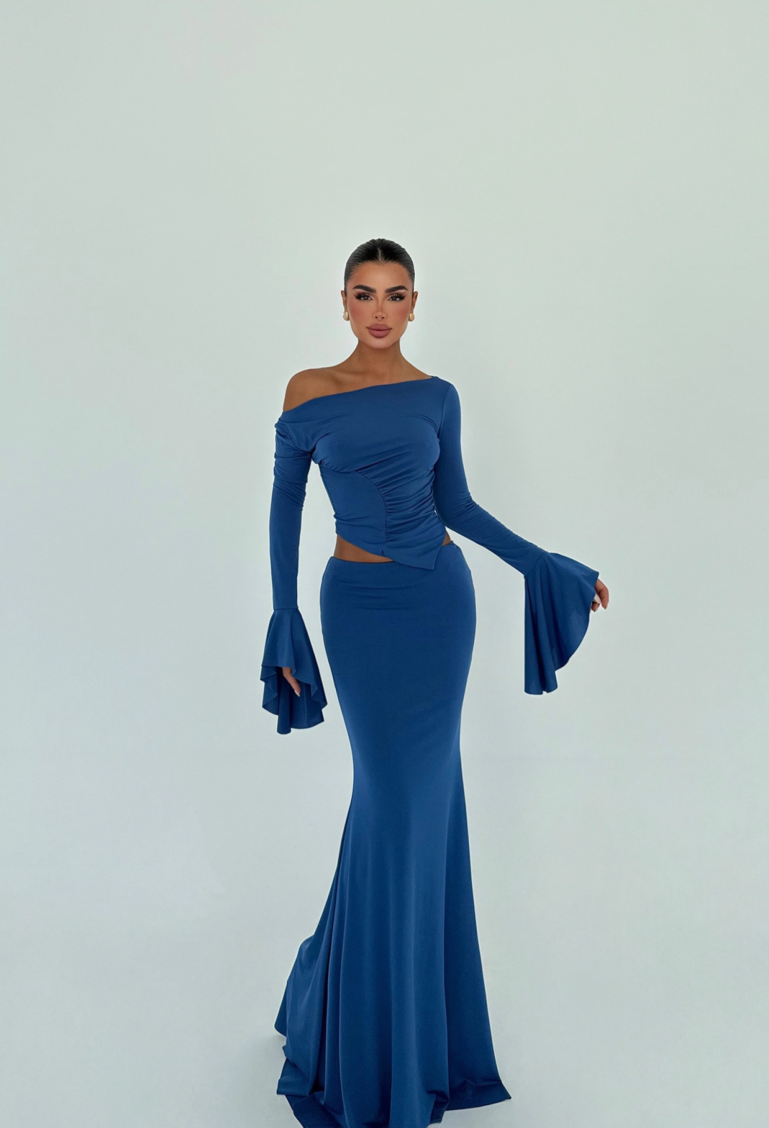 Elegant Glam Fitted Mermaid Maxi Set - Brand: EYYO ATELIER - Women & Kids, Baby Clothes Wholesale - TheBS Women