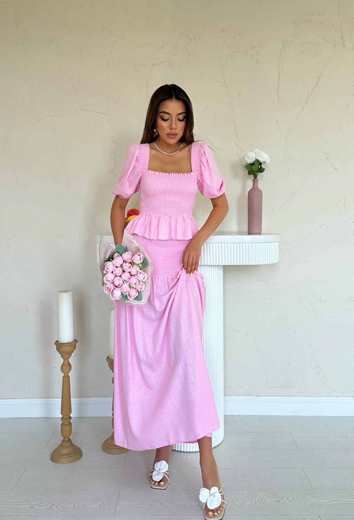 Elegant Fitted Maxi Skirt Set - Brand: Elisa - Women & Kids, Baby Clothes Wholesale - TheBS Women