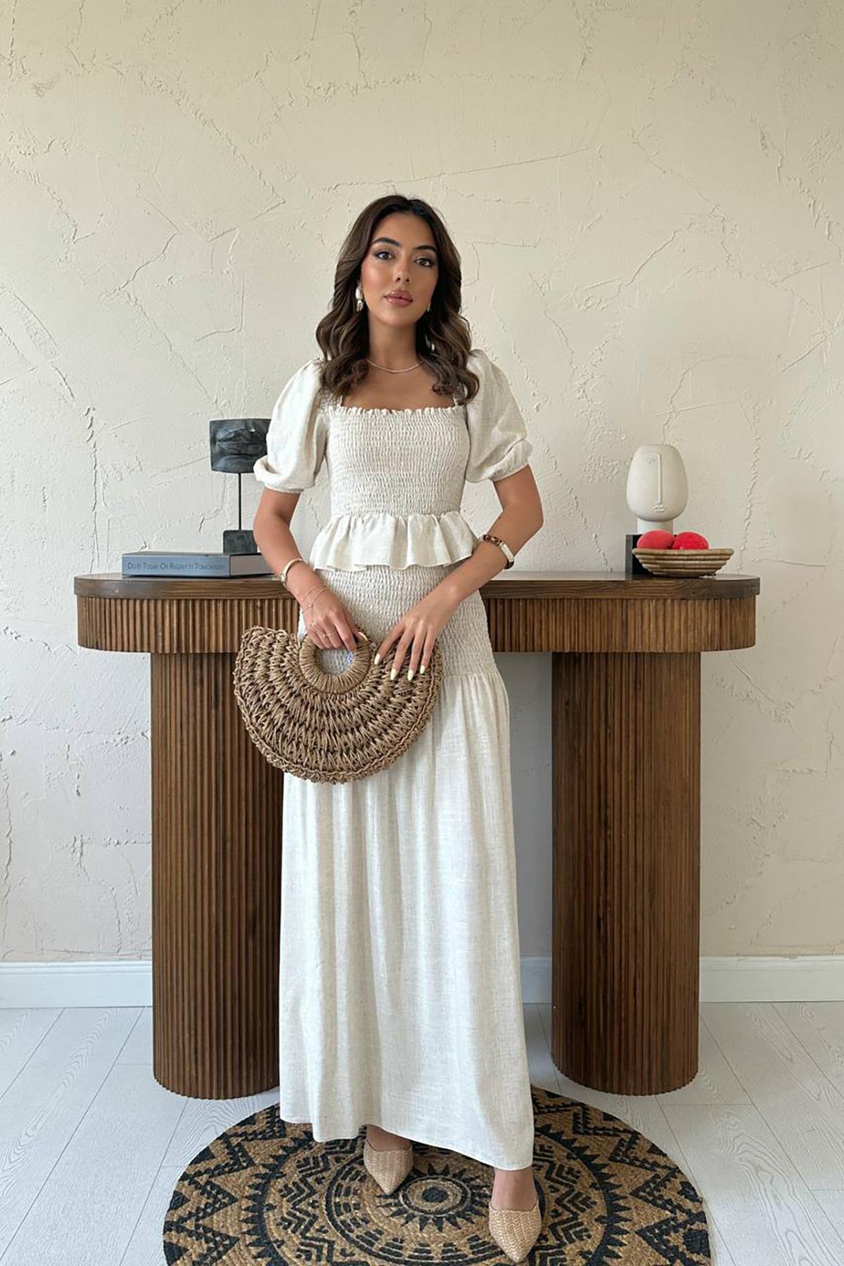 Elegant Boho Set With Maxi Smocking Skirt - Brand: Elisa - Women & Kids, Baby Clothes Wholesale - TheBS Women