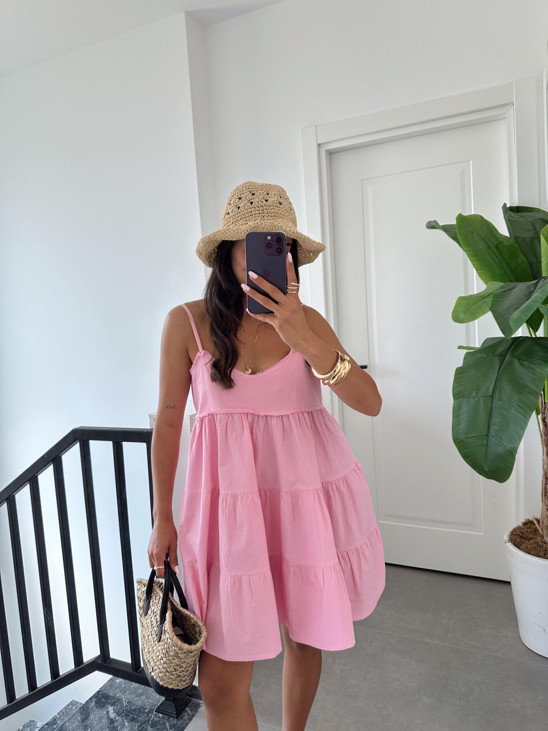 Babydoll Mini Dress With V-Neck And Cap Sleeves – Brand: Cream Rouge – Women & Kids, Baby Clothes Wholesale – TheBS Women