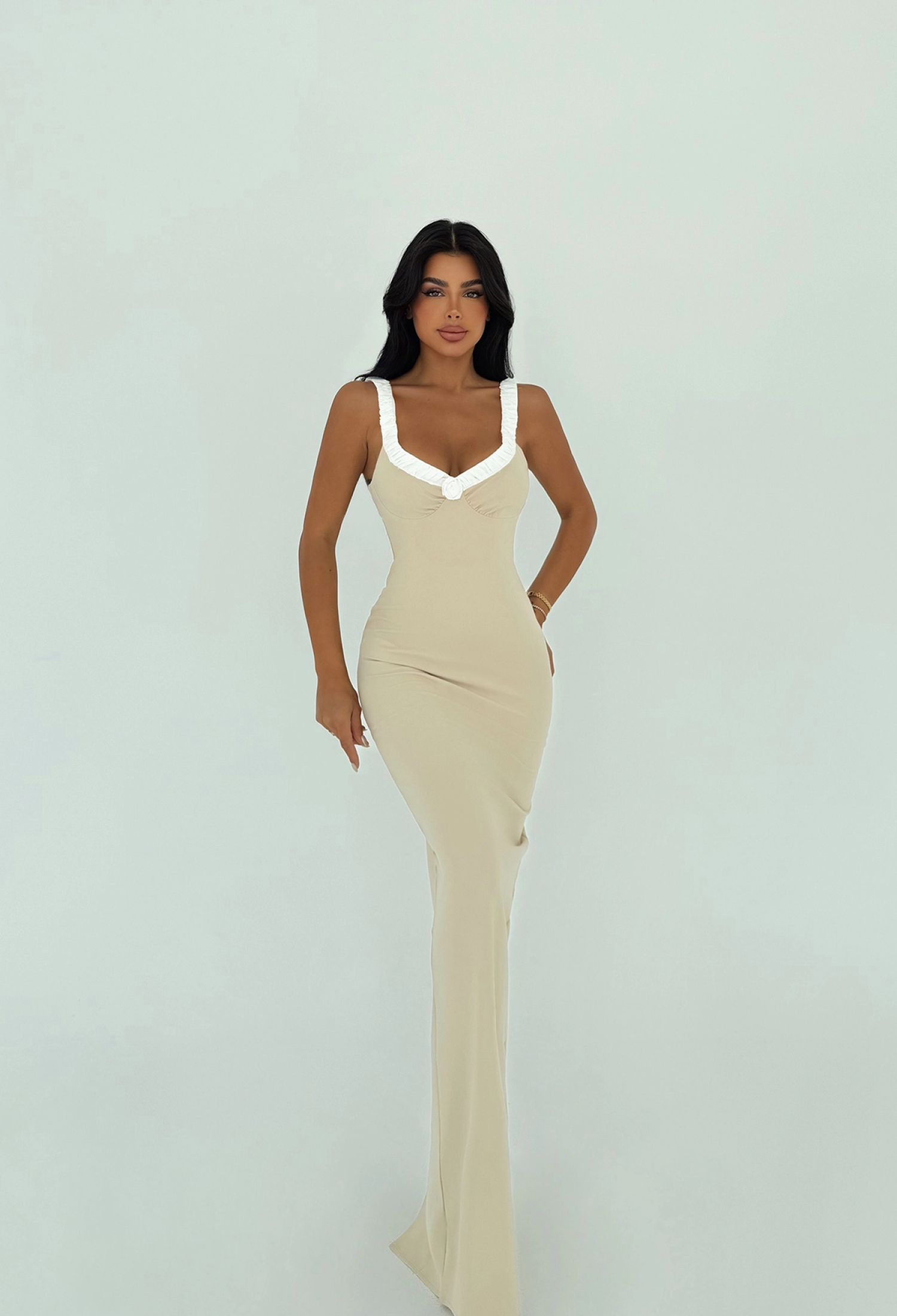 Sexy Elegant Formal Glam Bodycon Dress Sleeveless Square Neck Floor Length - Brand: EYYO ATELIER - Women & Kids, Baby Clothes Wholesale - TheBS Women