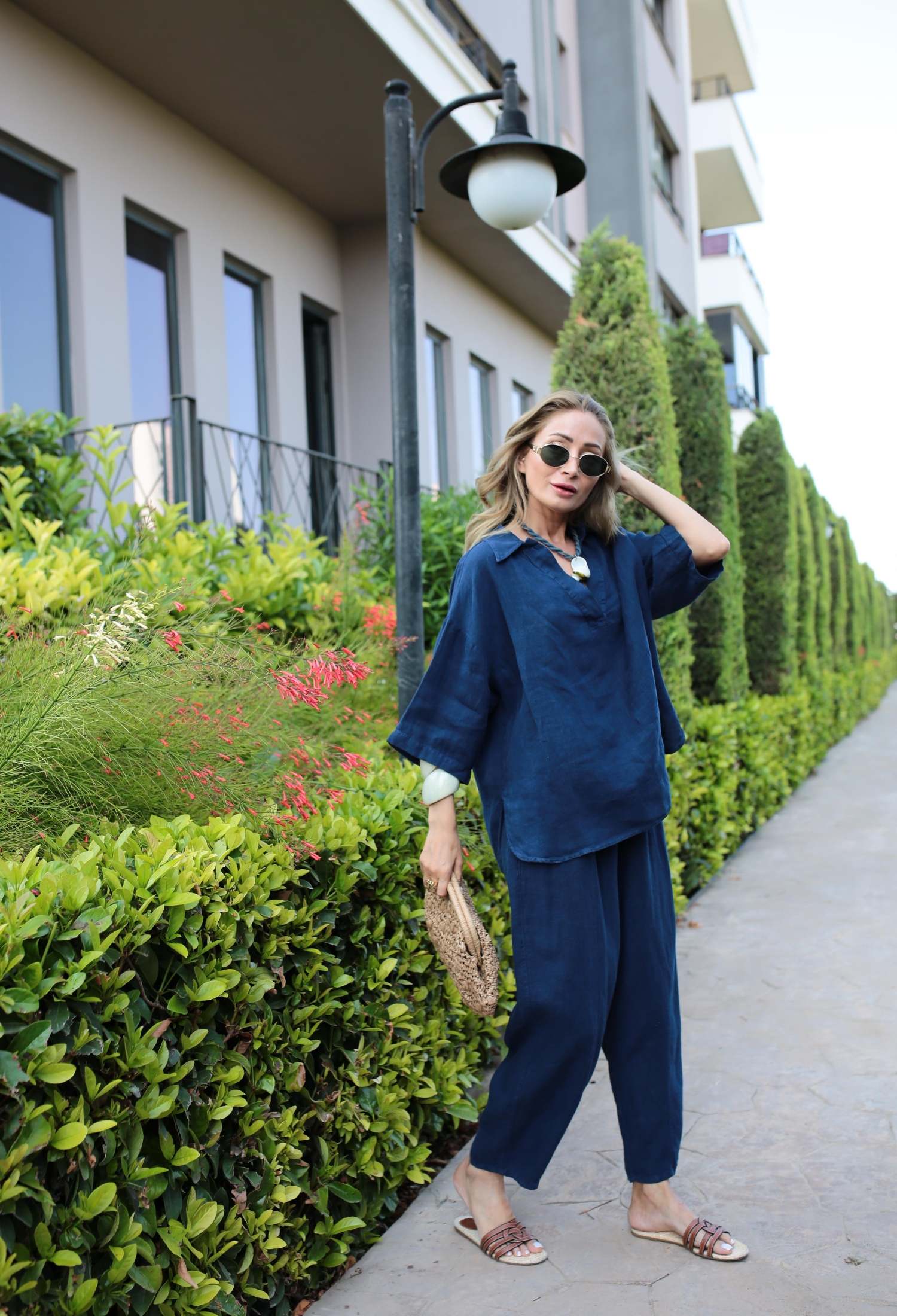 Oversized Fit V-Neck Blouse - Brand: Cream Rouge - Women & Kids, Baby Clothes Wholesale - TheBS Women