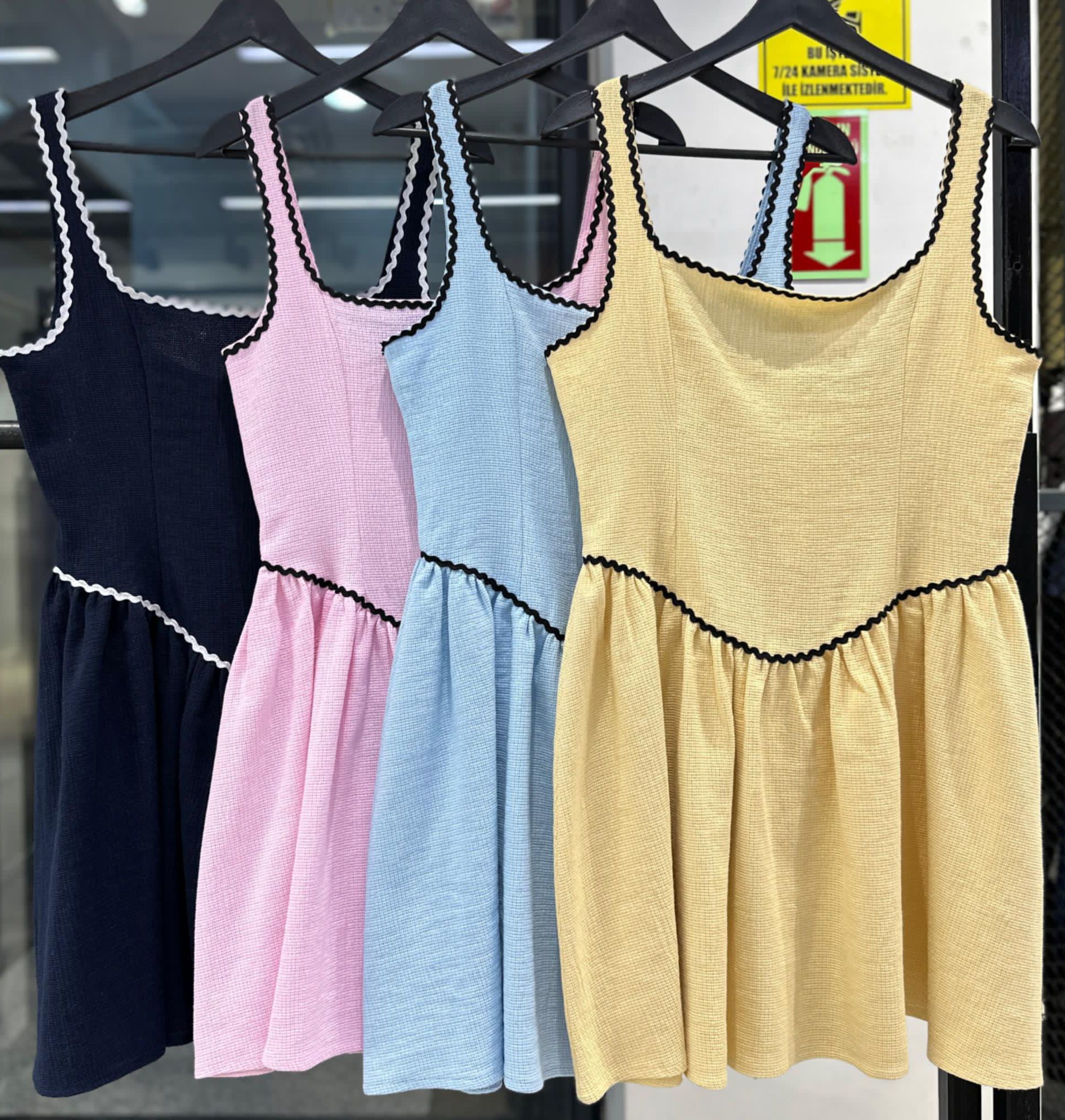 Black Babydoll Dress With Square Neck - Brand: Cream Rouge - Women & Kids, Baby Clothes Wholesale - TheBS Women