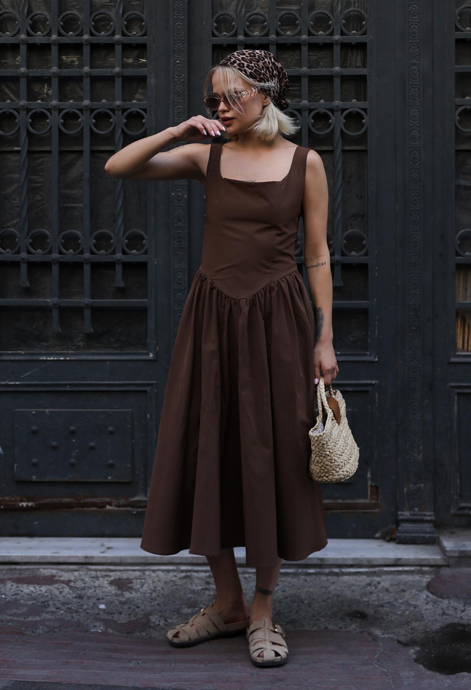 Fit And Flare Midi Dress - Brand: Reyon - Women & Kids, Baby Clothes Wholesale - TheBS Women