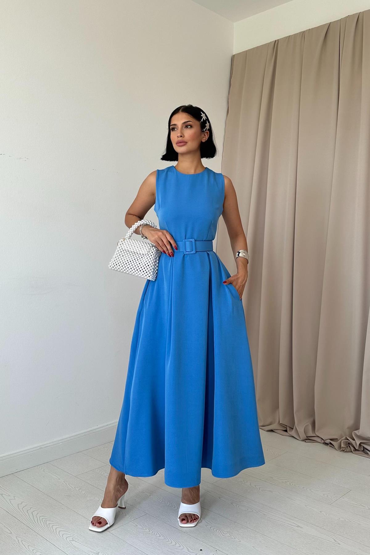 Halter Neck Flared Dress - Brand: Elisa - Women & Kids, Baby Clothes Wholesale - TheBS Women