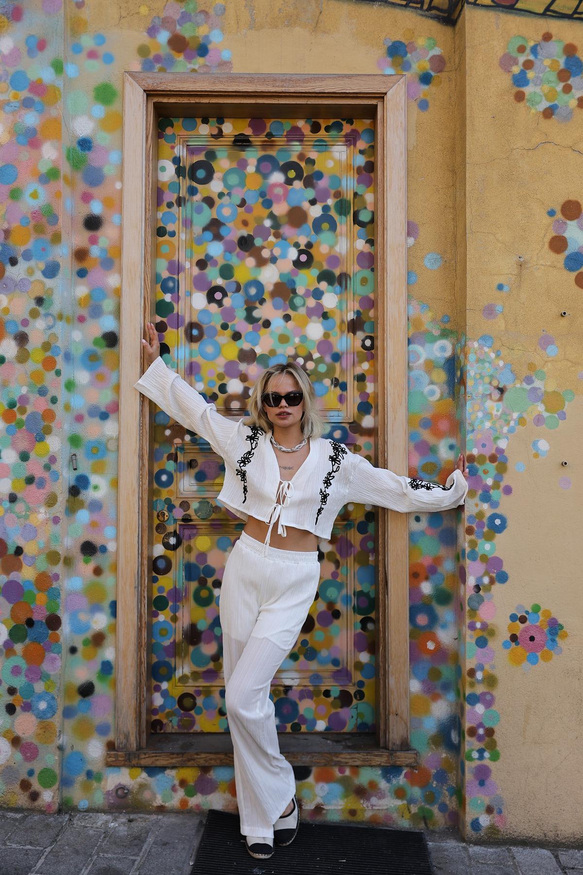 Elegant Boho Set With Palazzo Pants - Brand: Reyon - Women & Kids, Baby Clothes Wholesale - TheBS Women Elegant Boho Set With Palazzo Pants - Brand: Reyon - Women & Kids, Baby Clothes Wholesale - TheBS Women