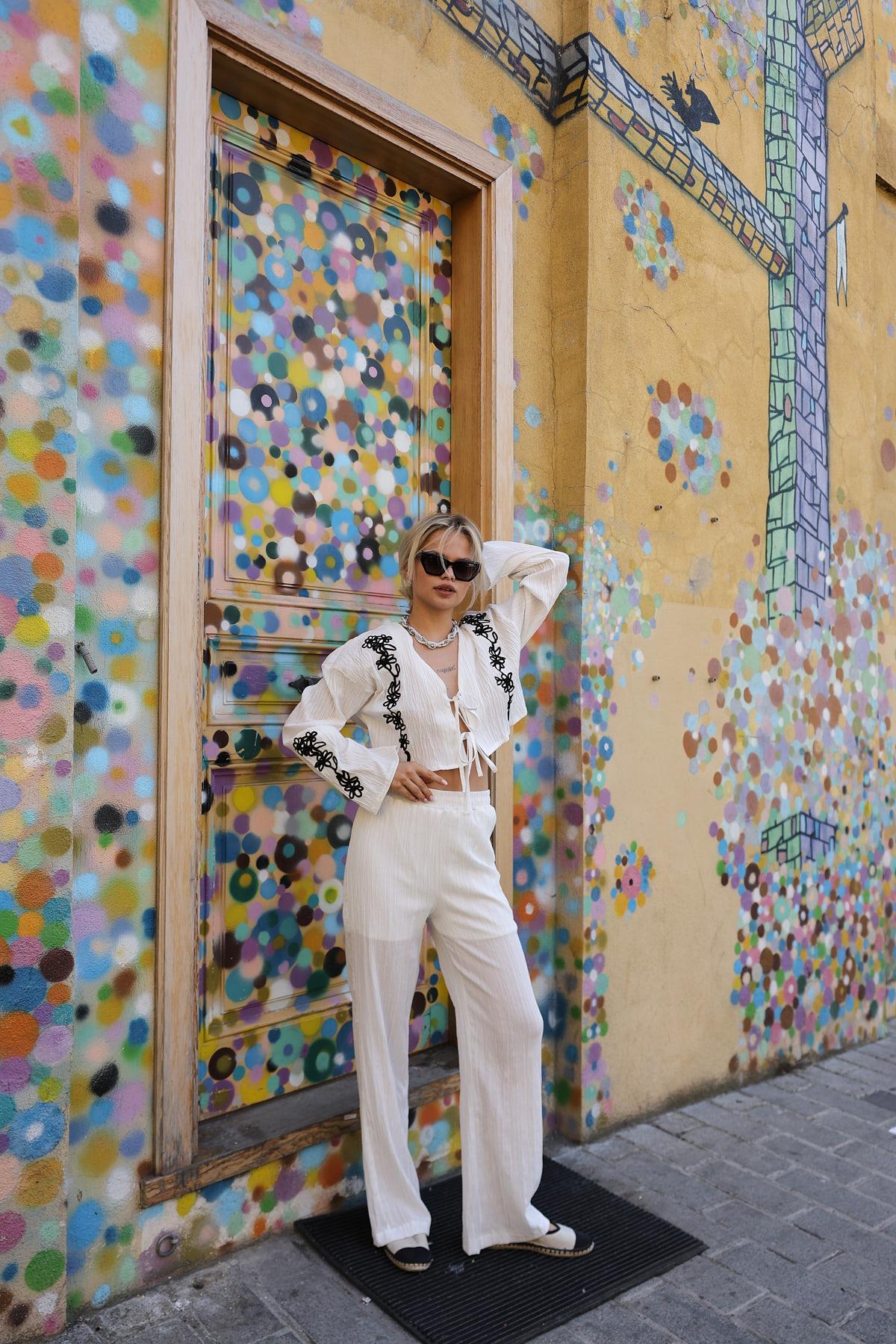 Elegant Boho Set With Palazzo Pants - Brand: Reyon - Women & Kids, Baby Clothes Wholesale - TheBS Women Elegant Boho Set With Palazzo Pants - Brand: Reyon - Women & Kids, Baby Clothes Wholesale - TheBS Women