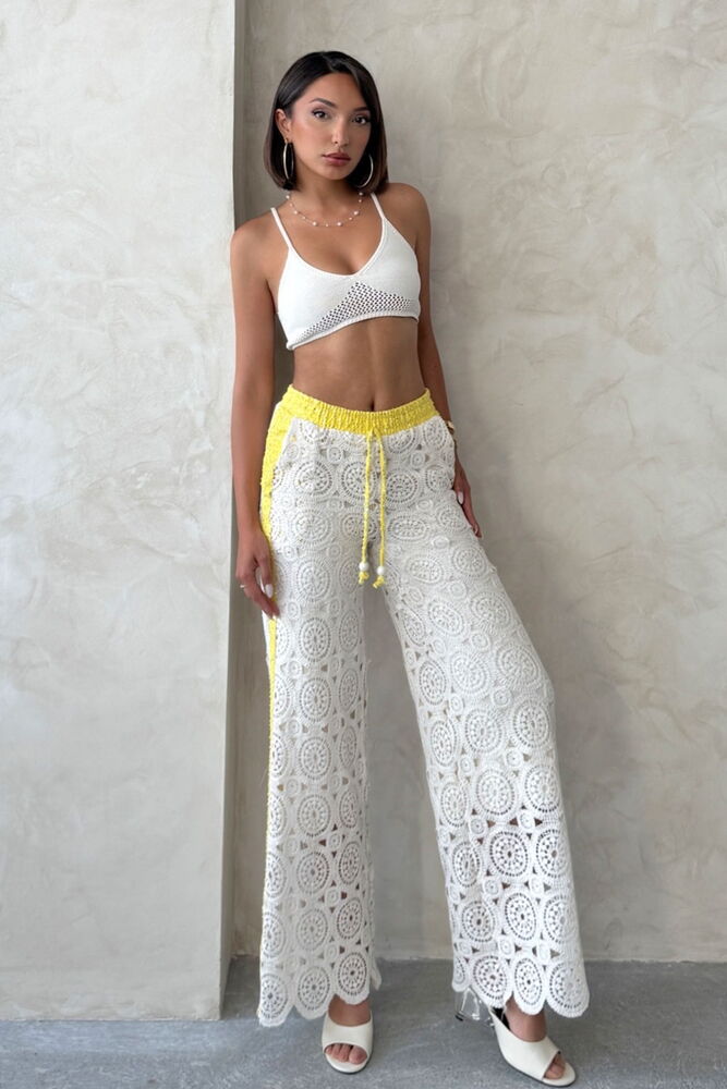 White Palazzo Pants High Waist Wide Leg – Brand: Topshow – Women & Kids, Baby Clothes Wholesale – TheBS Women