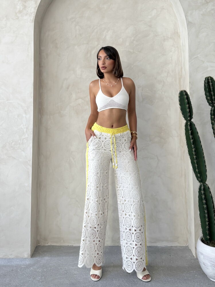 White Palazzo Pants High Waist Wide Leg – Brand: Topshow – Women & Kids, Baby Clothes Wholesale – TheBS Women