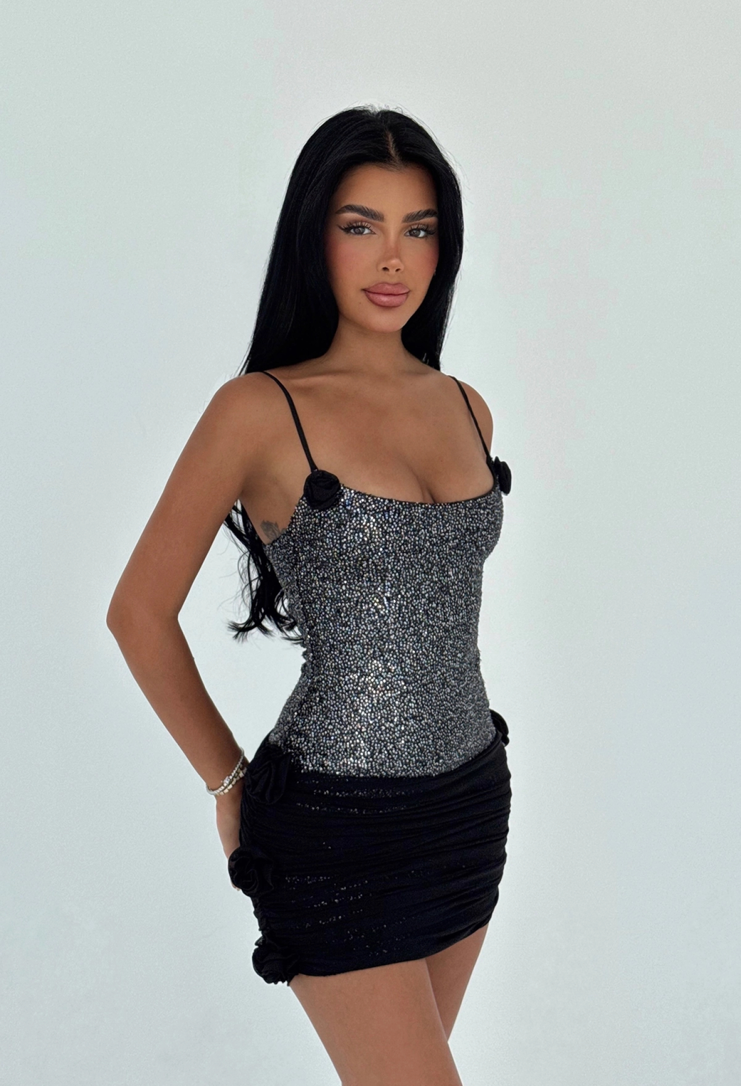 Black Sexy Glam Elegant Formal Bodycon Dress - Brand: EYYO ATELIER - Women & Kids, Baby Clothes Wholesale - TheBS Women