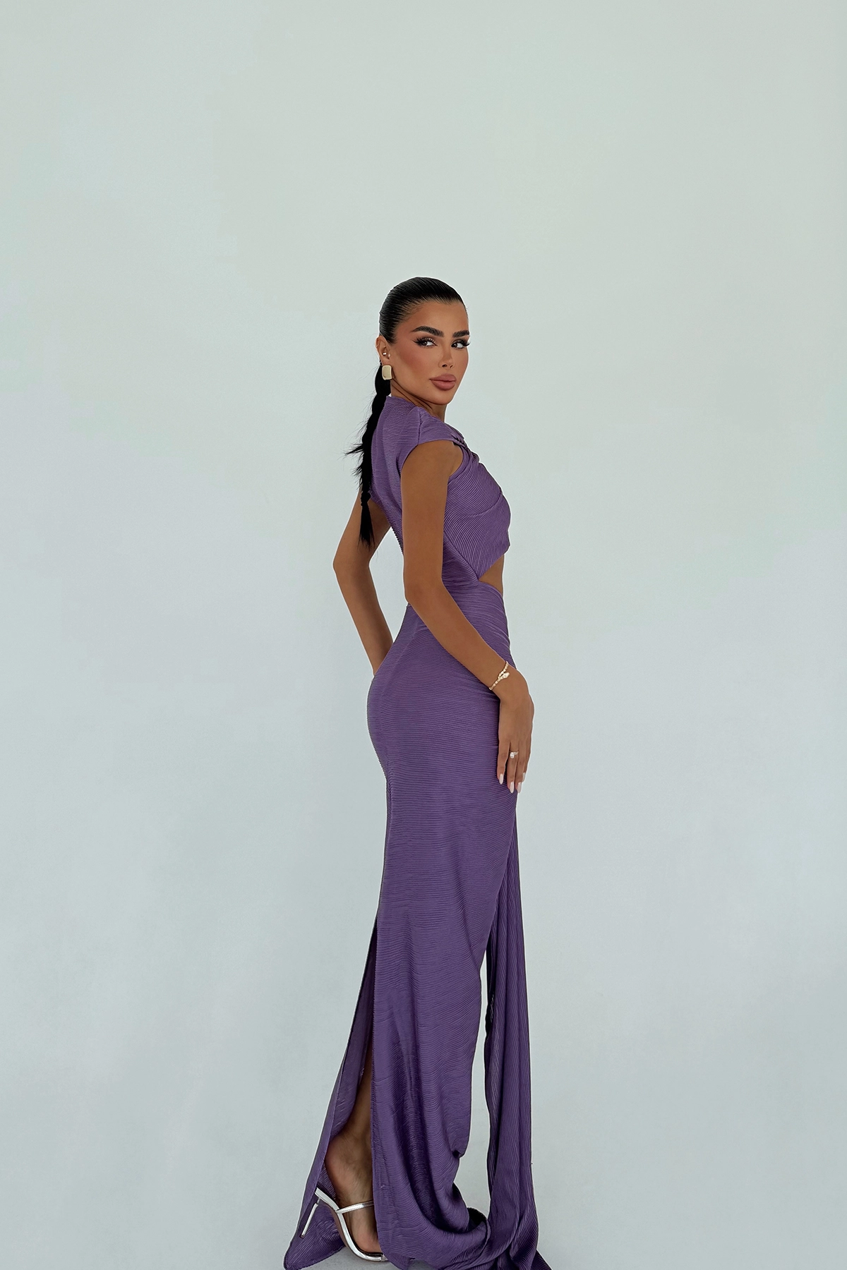 Off Shoulder Cut-Out Maxi Dress – Brand: EYYO ATELIER – Women & Kids, Baby Clothes Wholesale – TheBS Women