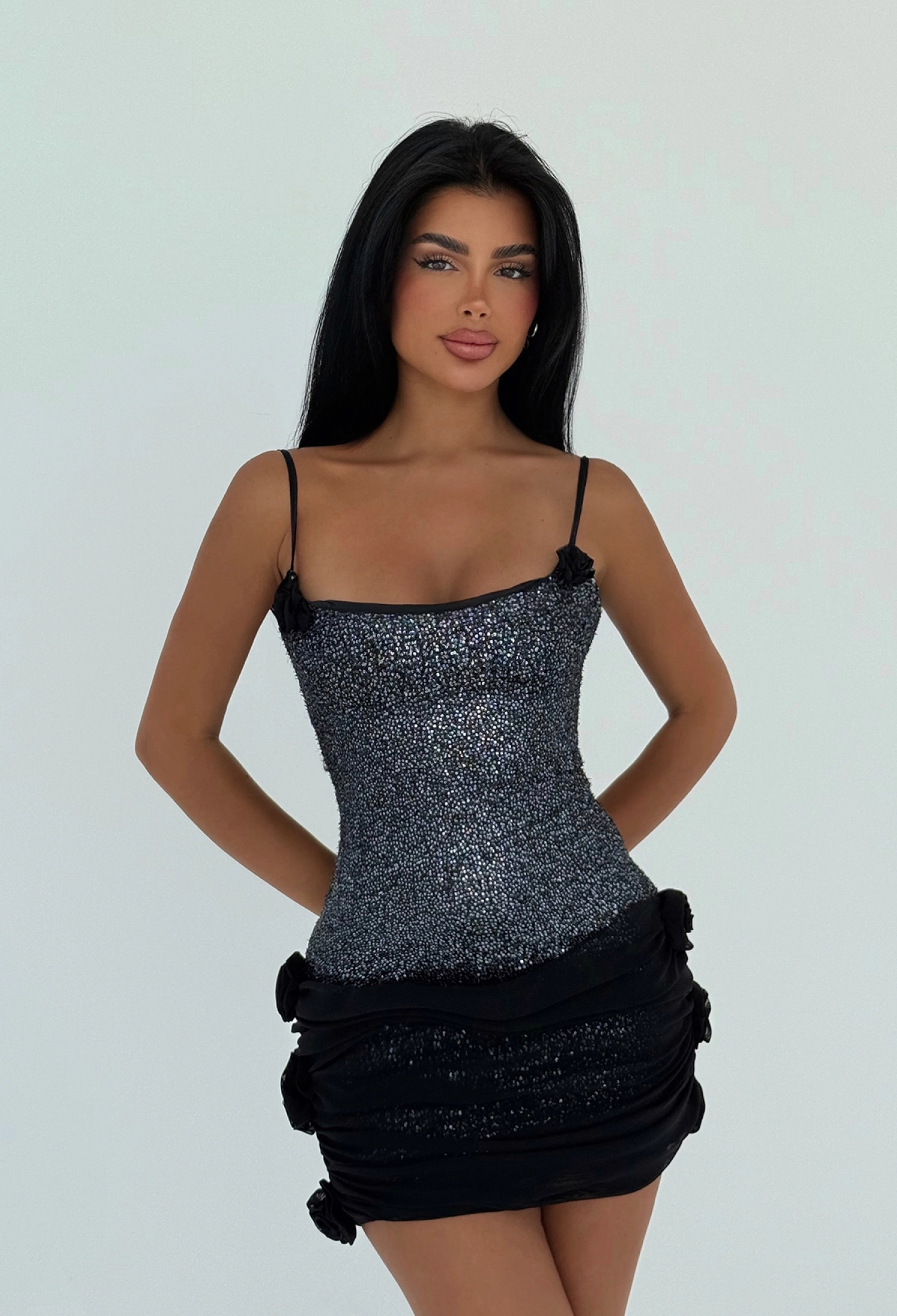Black Sexy Glam Bodycon Dress - Brand: EYYO ATELIER - Women & Kids, Baby Clothes Wholesale - TheBS Women