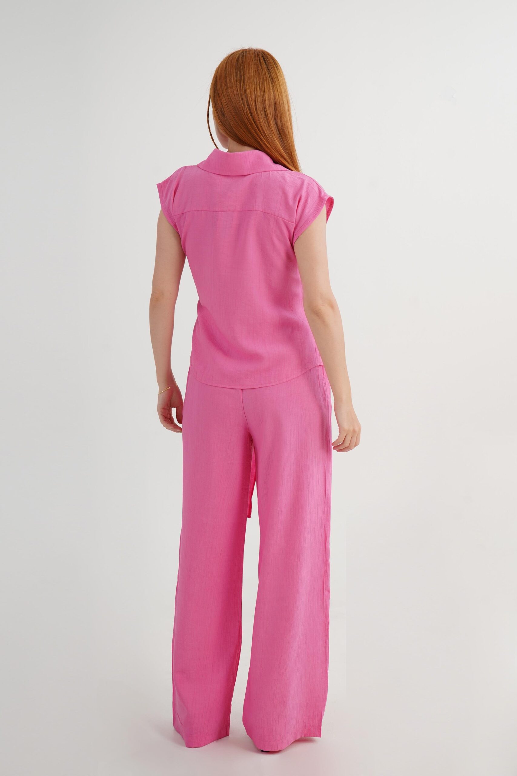 Pink Set - Casual Elegant Formal Wide Leg Palazzo - Brand: Lustrin - Women & Kids, Baby Clothes Wholesale - TheBS Women Pink Set - Casual Elegant Formal Wide Leg Palazzo - Brand: Lustrin - Women & Kids, Baby Clothes Wholesale - TheBS Women