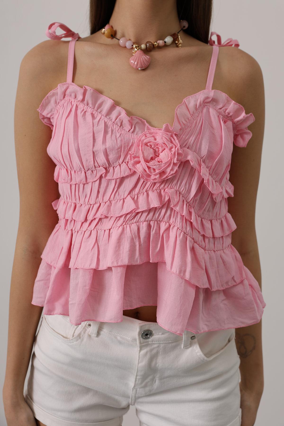 Boho Casual Sleeveless Crop Blouse - Brand: Reyon - Women & Kids, Baby Clothes Wholesale - TheBS Women Boho Casual Sleeveless Crop Blouse - Brand: Reyon - Women & Kids, Baby Clothes Wholesale - TheBS Women