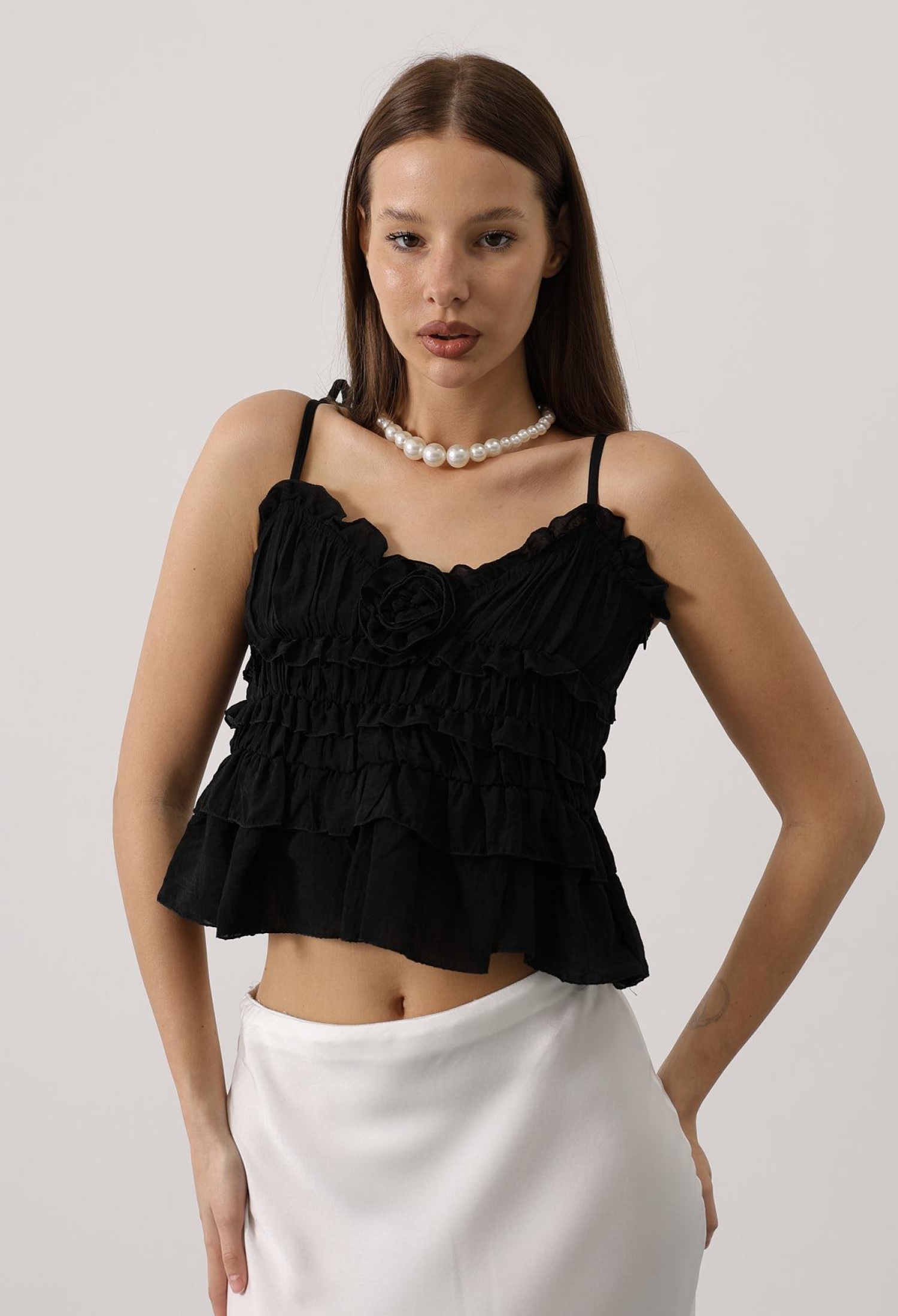Sexy Slim Fit Crop Blouse - Brand: Reyon - Women & Kids, Baby Clothes Wholesale - TheBS Women
