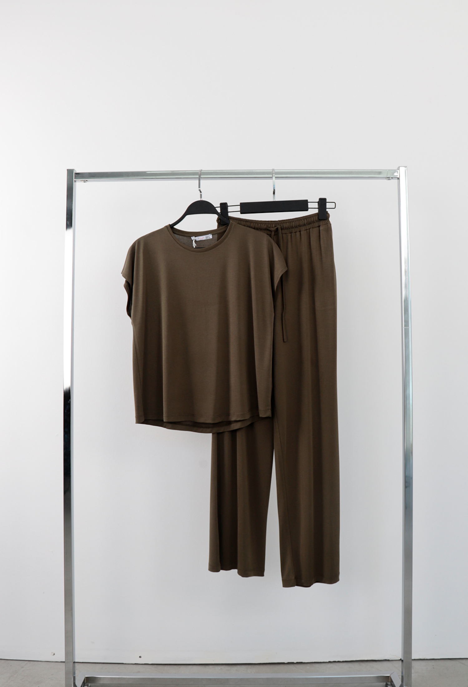 Brown Casual Jogger Pants With DrawstringStraight Leg - Brand: Cream Rouge - Women & Kids, Baby Clothes Wholesale - TheBS Women