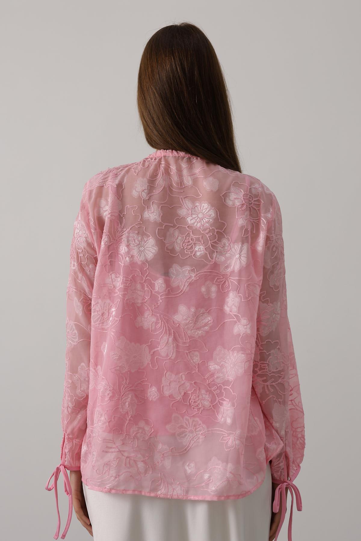 Floral Elegant Casual Shirt With Tie Closure - Brand: Reyon - Women & Kids, Baby Clothes Wholesale - TheBS Women Floral Elegant Casual Shirt With Tie Closure - Brand: Reyon - Women & Kids, Baby Clothes Wholesale - TheBS Women