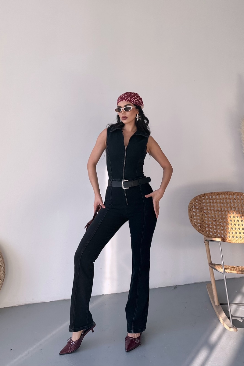 Black Tailored Slim Fit Sexy Jumpsuit - Brand: XLove - Women & Kids, Baby Clothes Wholesale - TheBS Women Black Tailored Slim Fit Sexy Jumpsuit - Brand: XLove - Women & Kids, Baby Clothes Wholesale - TheBS Women