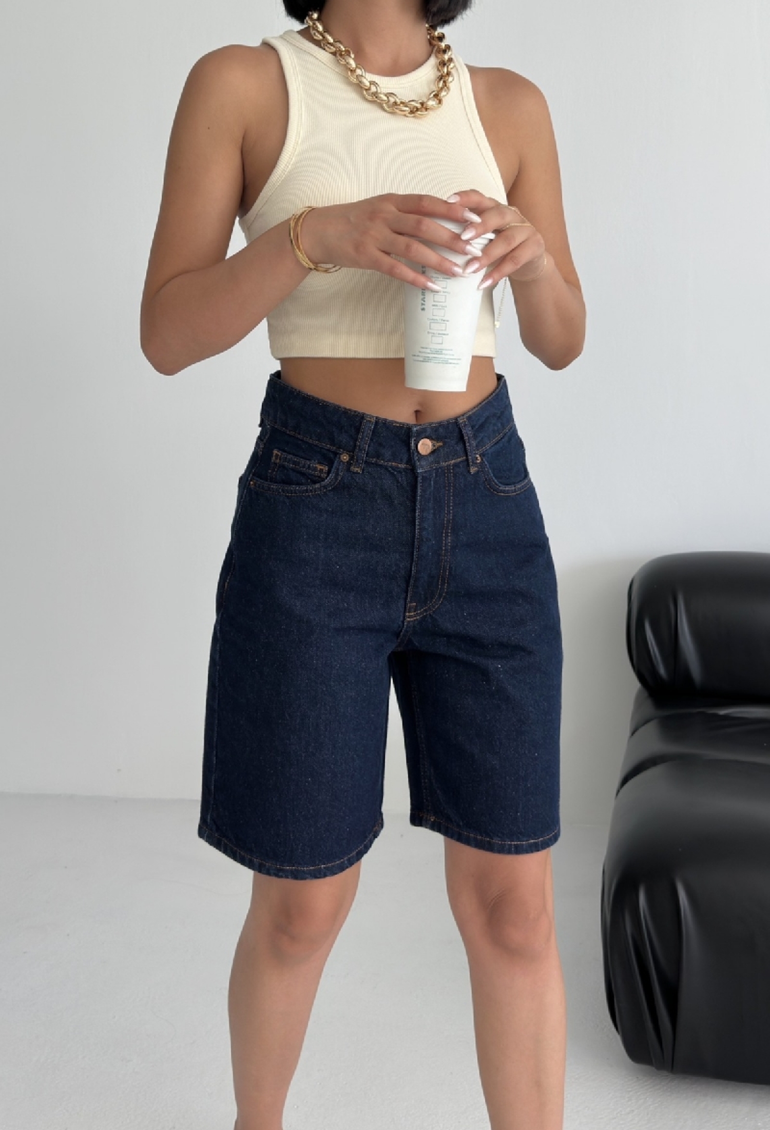 Blue Casual Streetwear Bermuda Shorts - Brand: XLove - Women & Kids, Baby Clothes Wholesale - TheBS Women