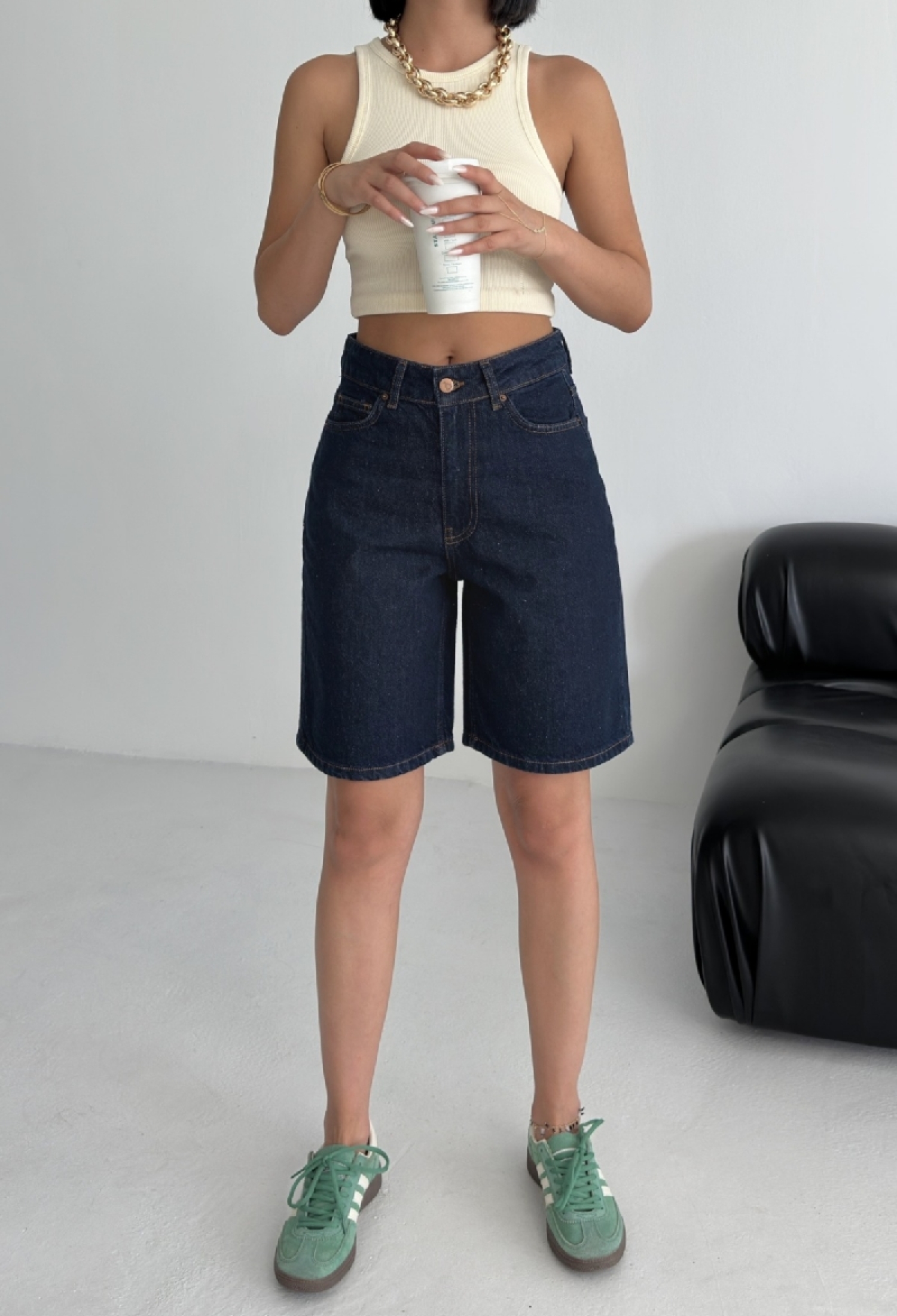 Blue Casual Streetwear Bermuda Shorts - Brand: XLove - Women & Kids, Baby Clothes Wholesale - TheBS Women