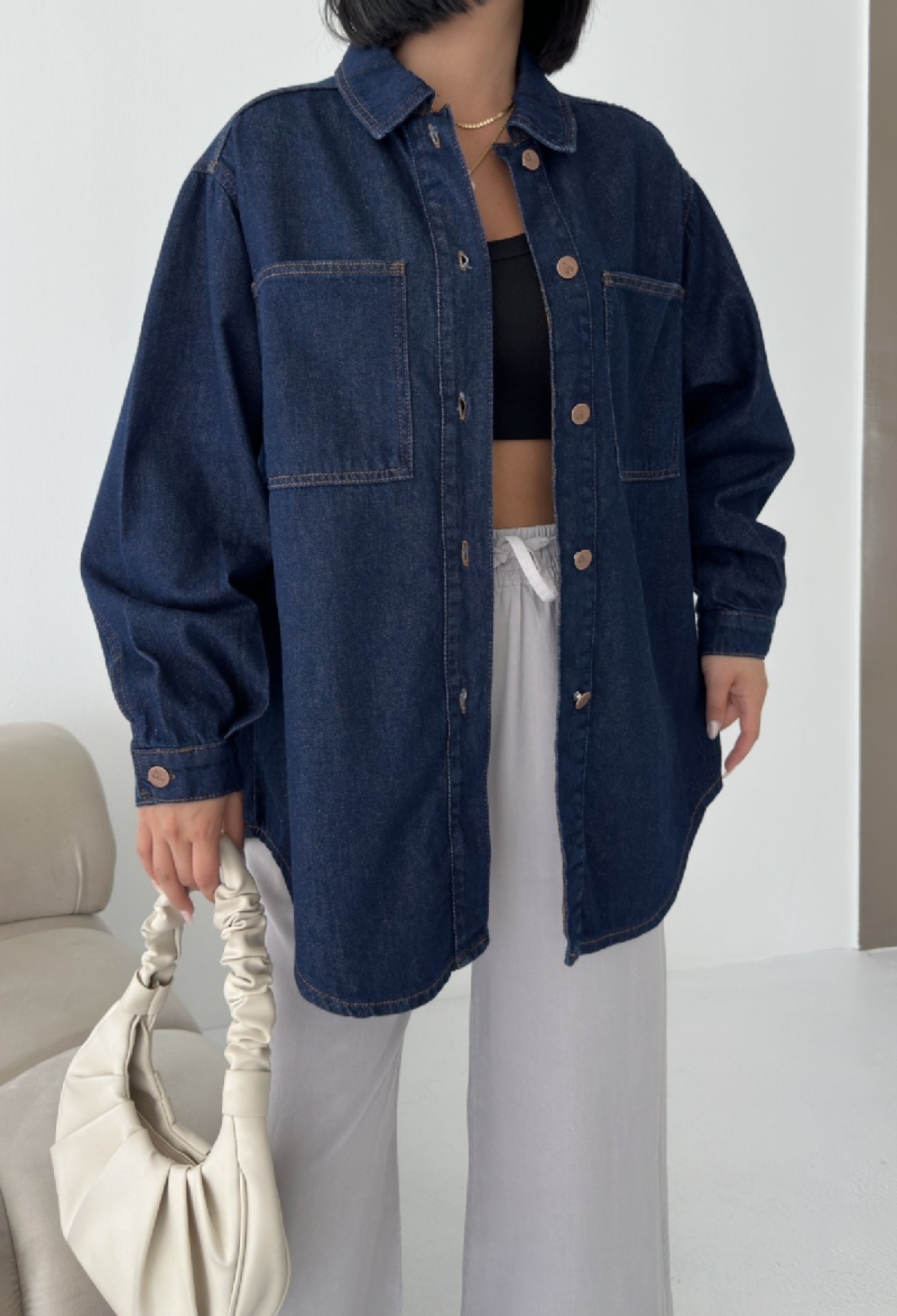 Casual Oversized Buttoned Shirt - Brand: XLove - Women & Kids, Baby Clothes Wholesale - TheBS Women
