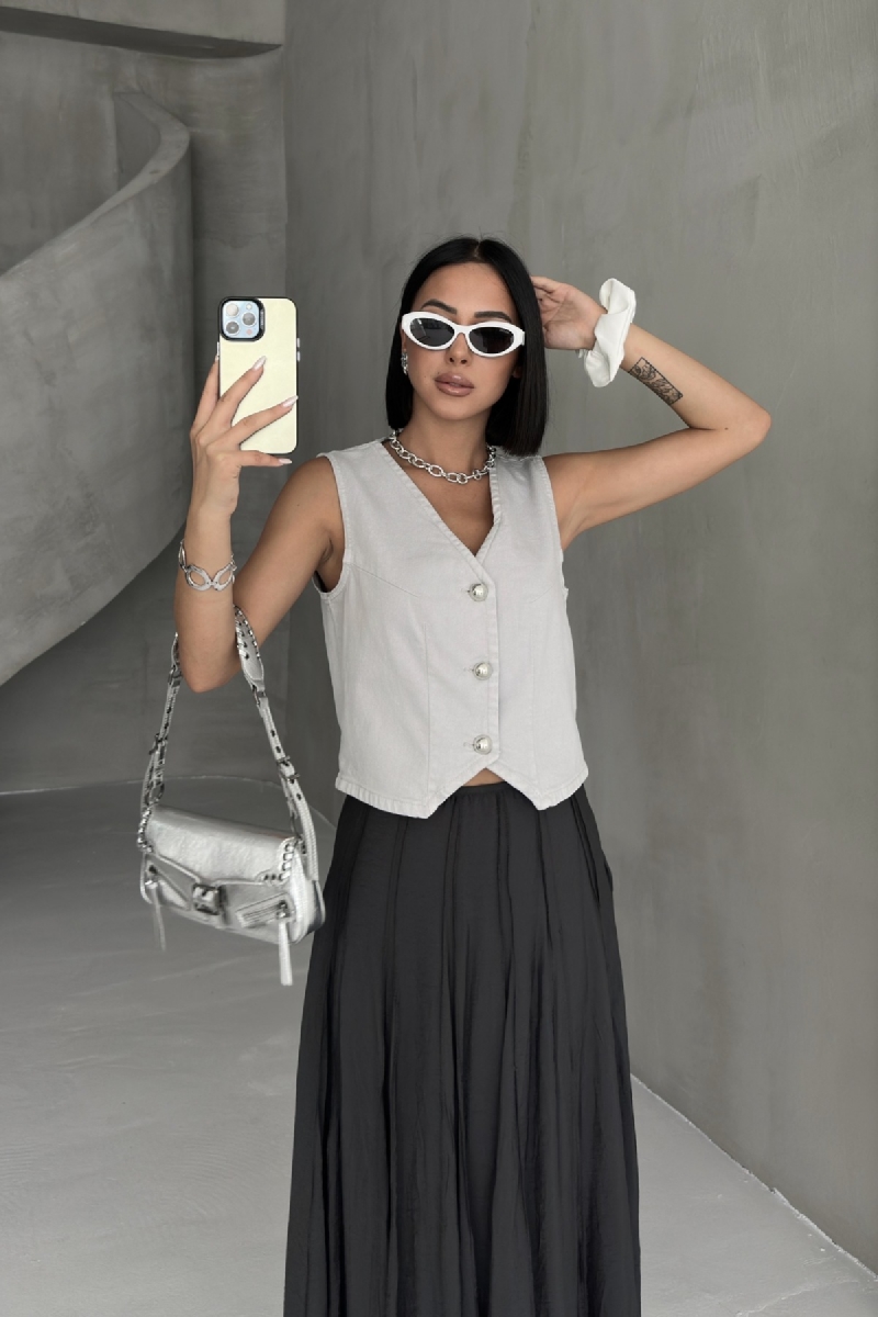 Beige Casual Elegant Formal Vest - Brand: XLove - Women & Kids, Baby Clothes Wholesale - TheBS Women Beige Casual Elegant Formal Vest - Brand: XLove - Women & Kids, Baby Clothes Wholesale - TheBS Women