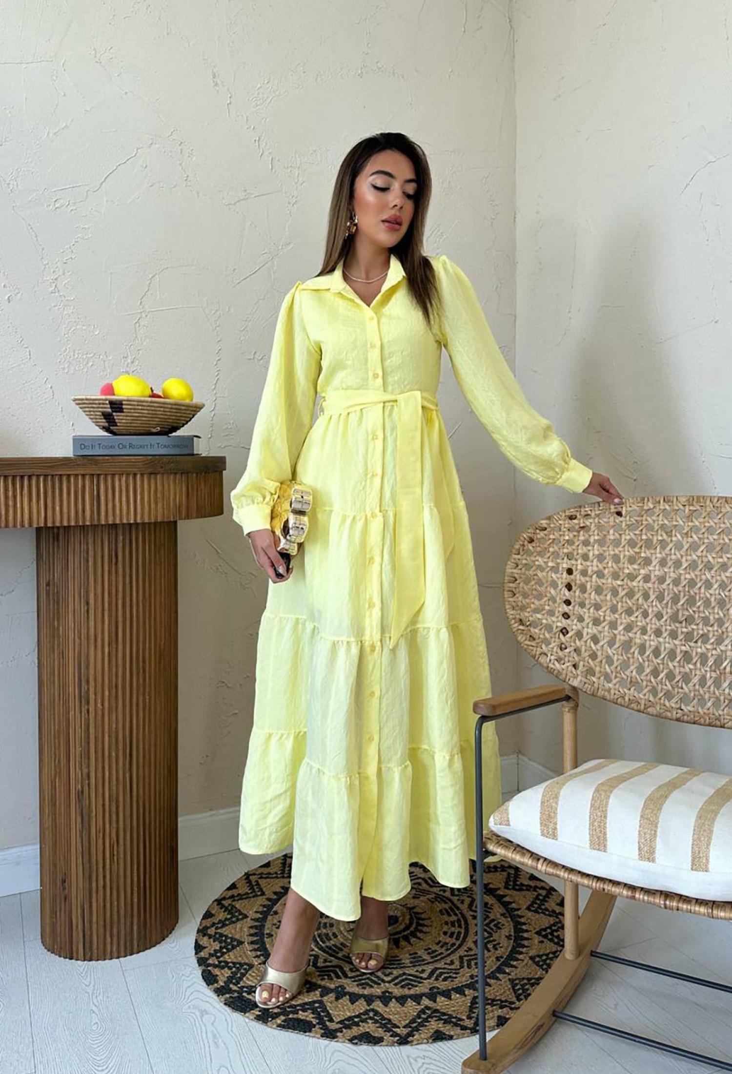 Modest Elegant Shirt Dress Maxi - Brand: Elisa - Women & Kids, Baby Clothes Wholesale - TheBS Women