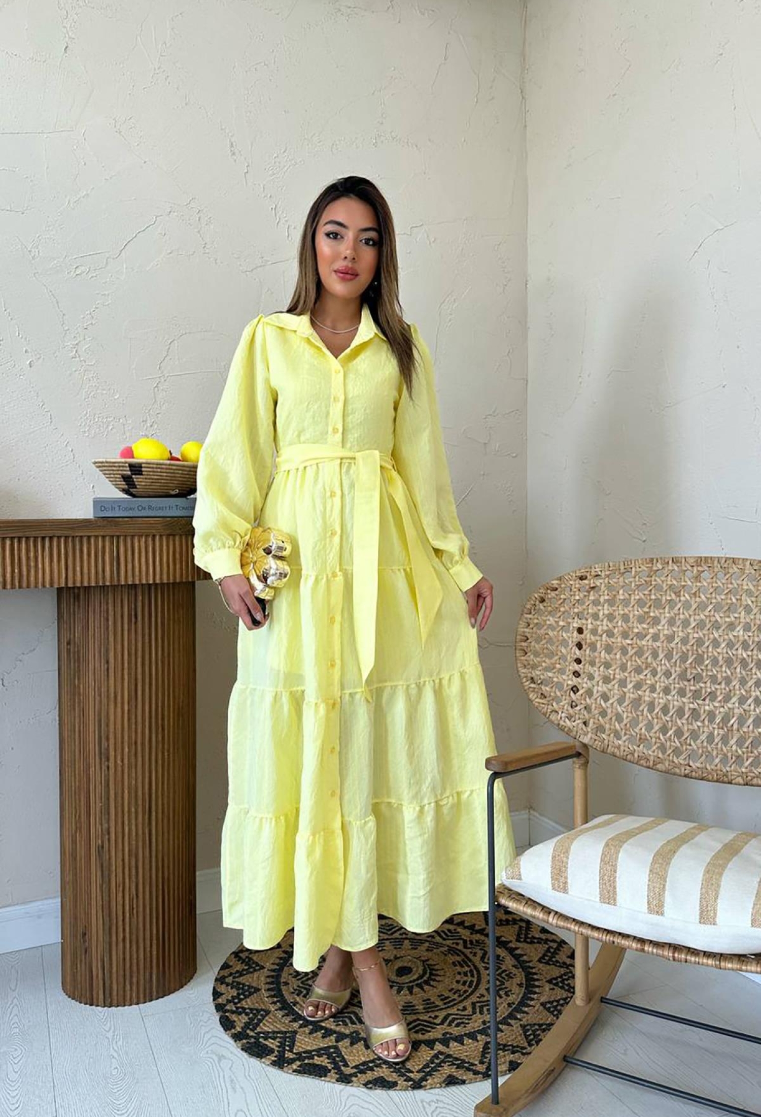 Modest Elegant Shirt Dress Maxi - Brand: Elisa - Women & Kids, Baby Clothes Wholesale - TheBS Women