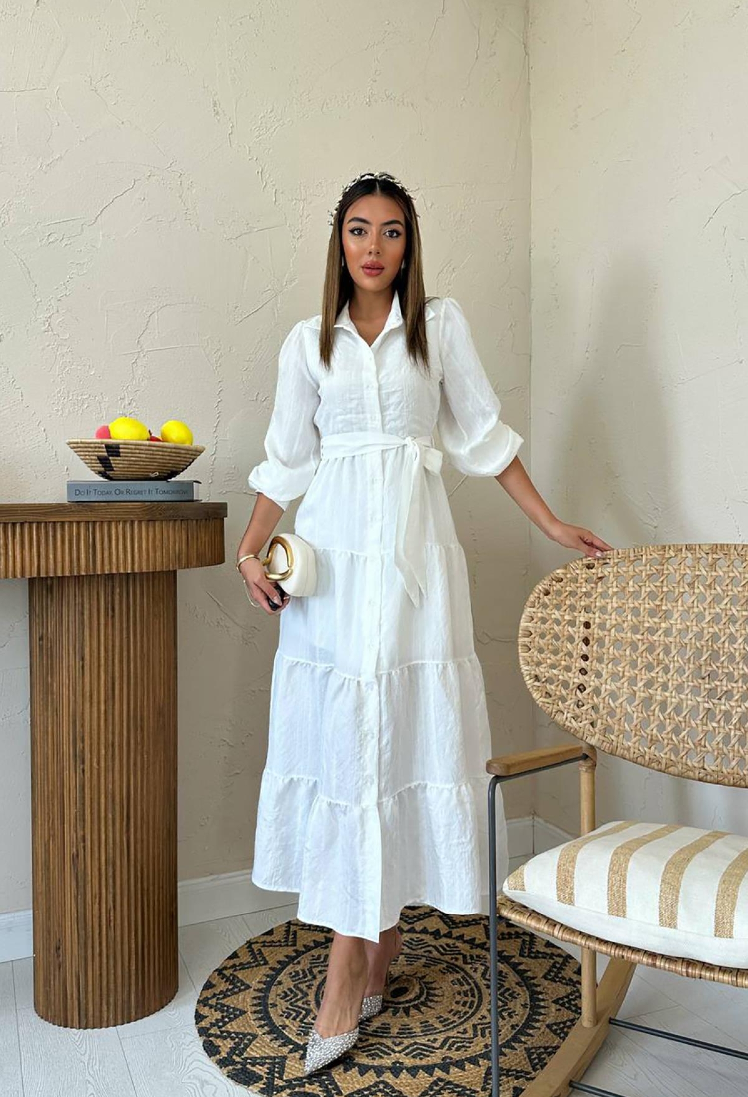 Modest Elegant Maxi Shirt Dress - Brand: Elisa - Women & Kids, Baby Clothes Wholesale - TheBS Women