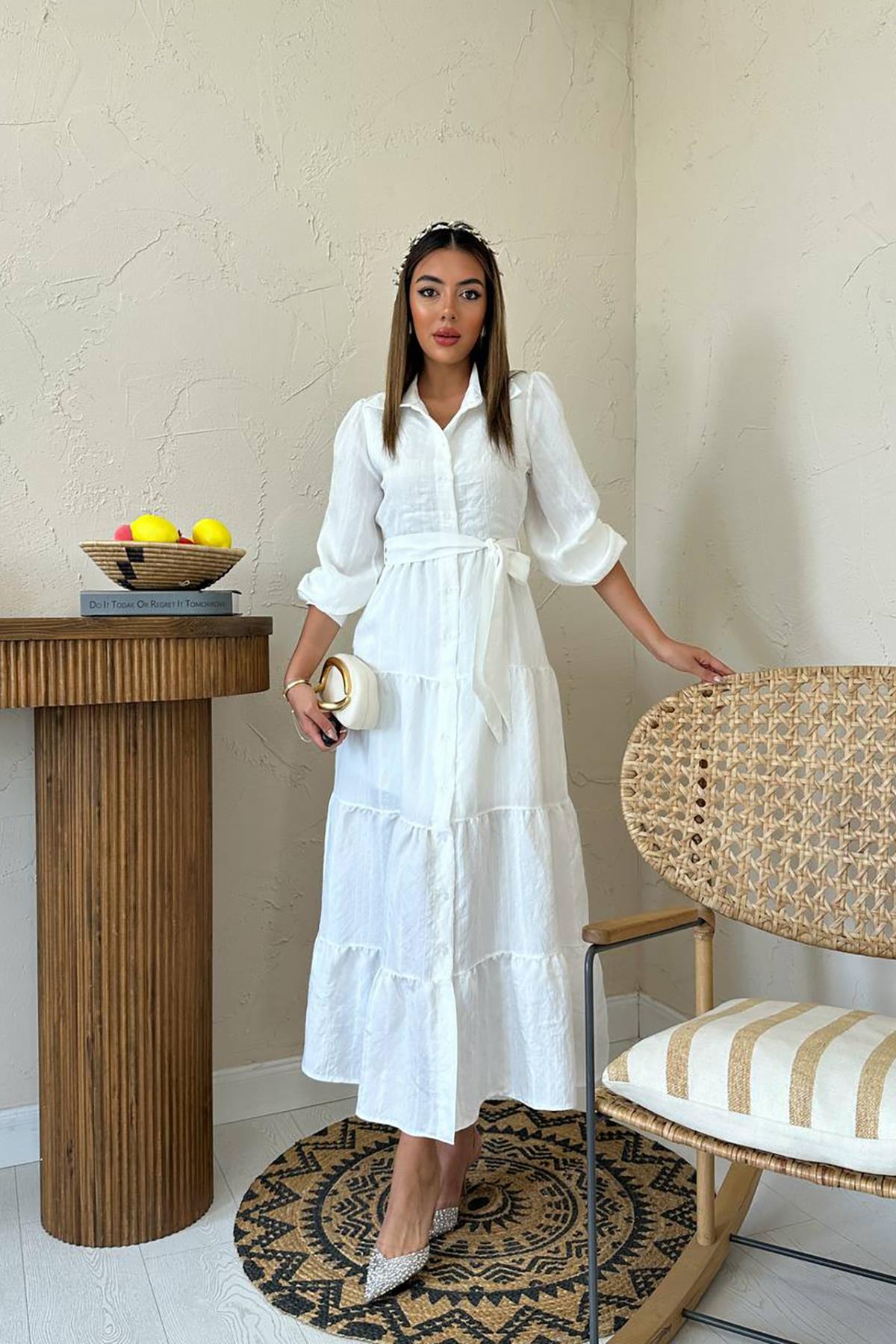 Modest Elegant Maxi Shirt Dress - Brand: Elisa - Women & Kids, Baby Clothes Wholesale - TheBS Women