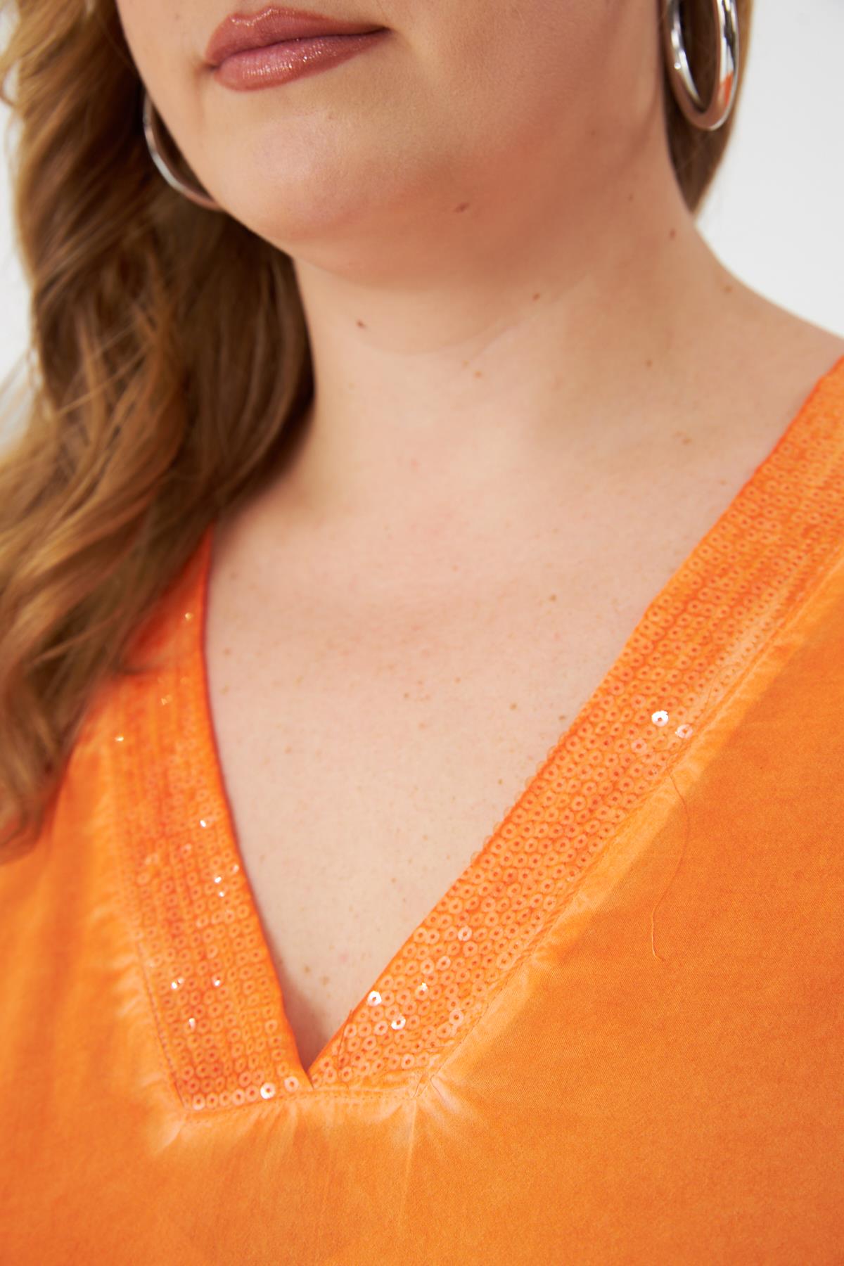 Plus Size Elegant V-Neck Blouse - Brand: RMG - Women & Kids, Baby Clothes Wholesale - TheBS Women Plus Size Elegant V-Neck Blouse - Brand: RMG - Women & Kids, Baby Clothes Wholesale - TheBS Women