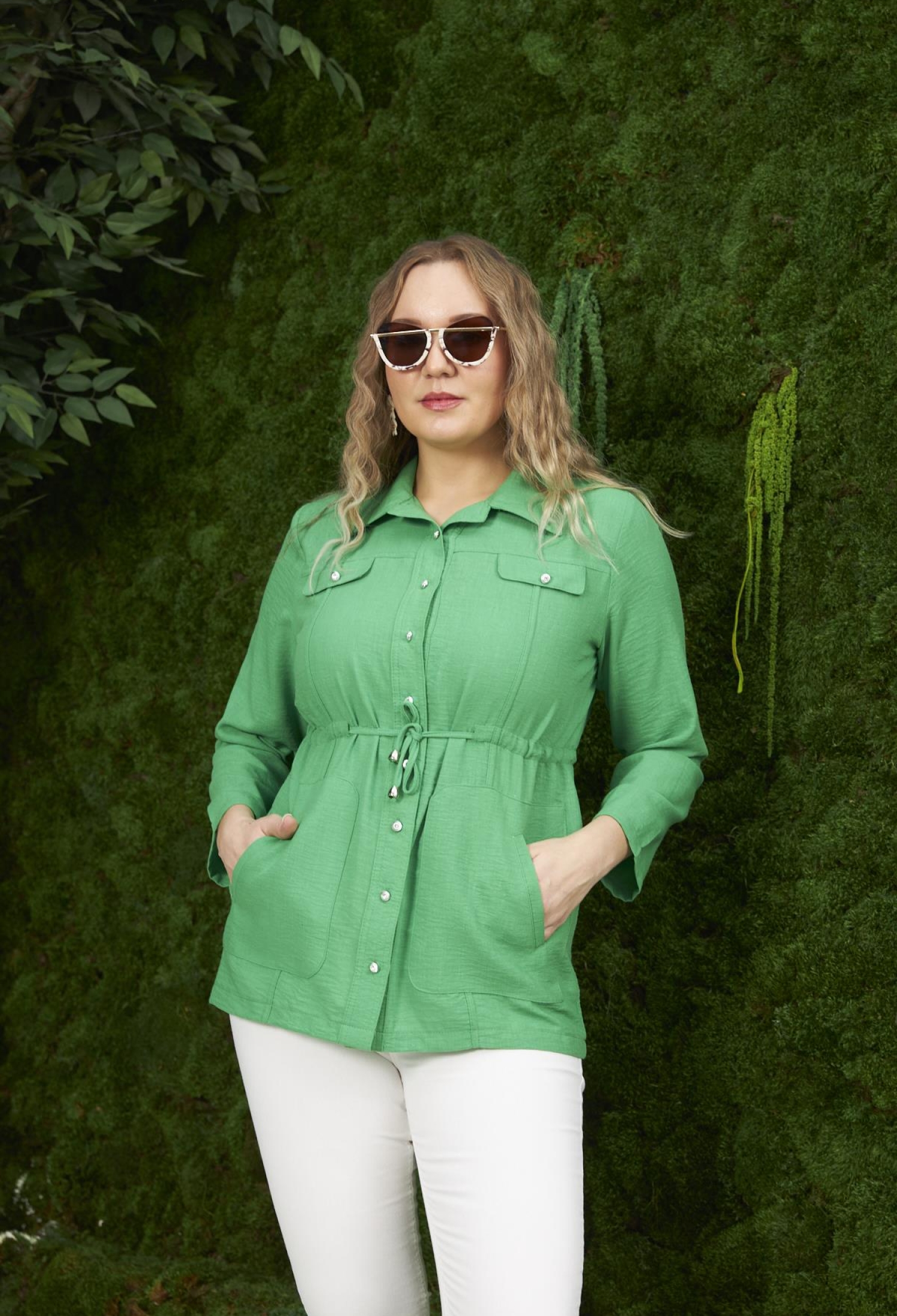 Casual Plus Size Overshirt Jacket - Brand: RMG - Women & Kids, Baby Clothes Wholesale - TheBS Women