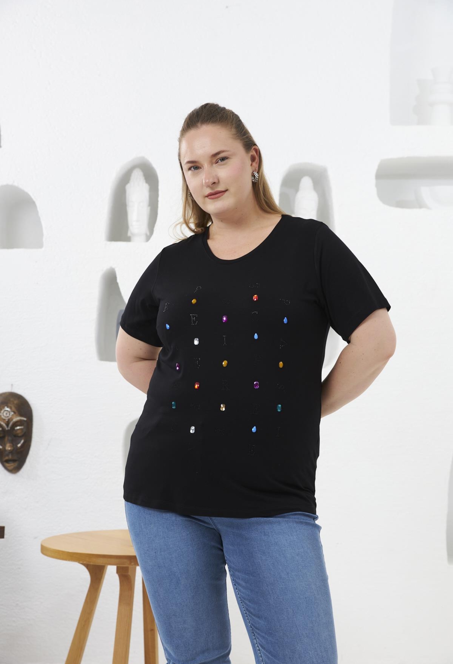 Sequined Plus Size Casual Tshirt - Brand: RMG - Women & Kids, Baby Clothes Wholesale - TheBS Women