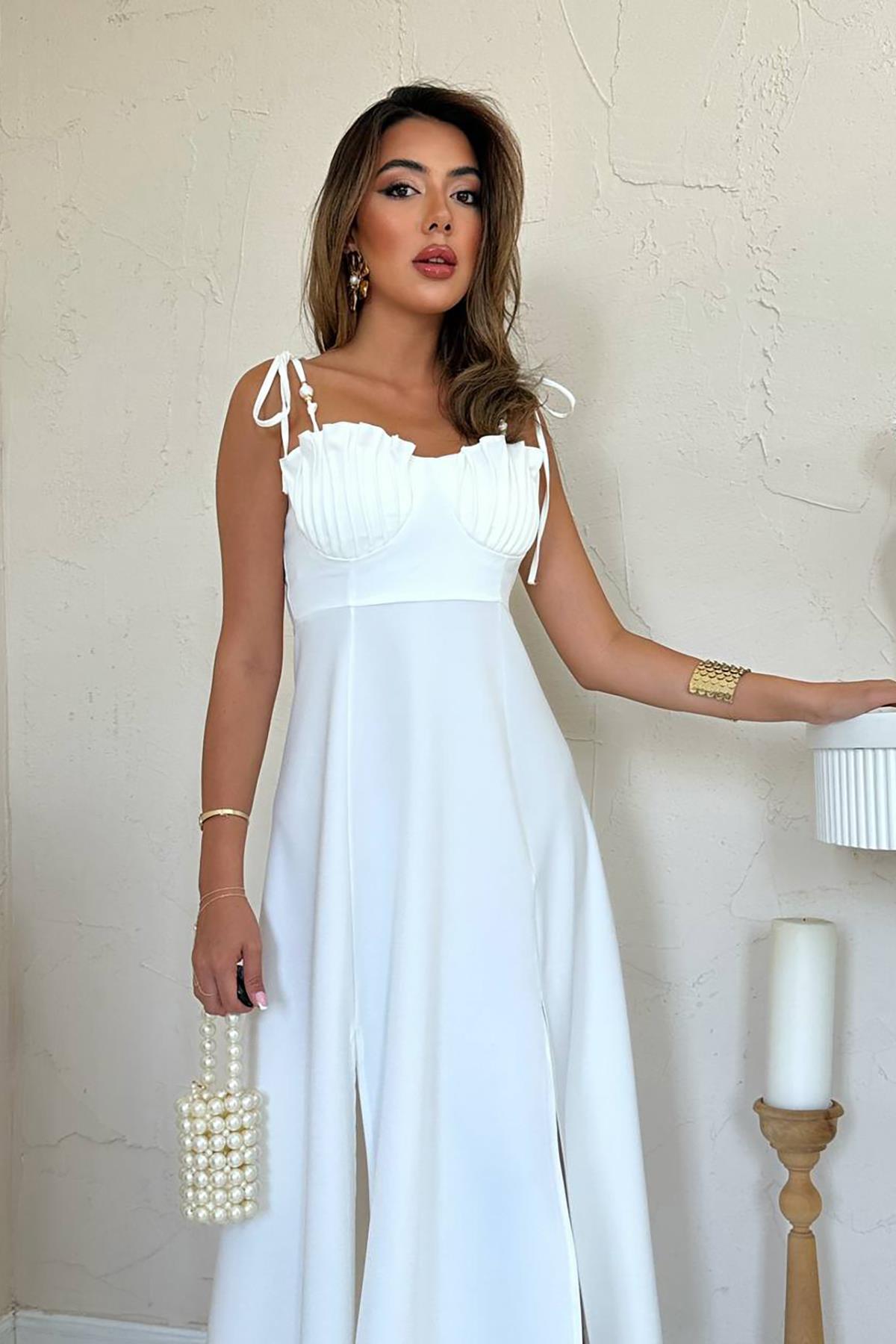 Elegant A-Line Midi Dress With Square Neck – Brand: Elisa – Women & Kids, Baby Clothes Wholesale – TheBS Women