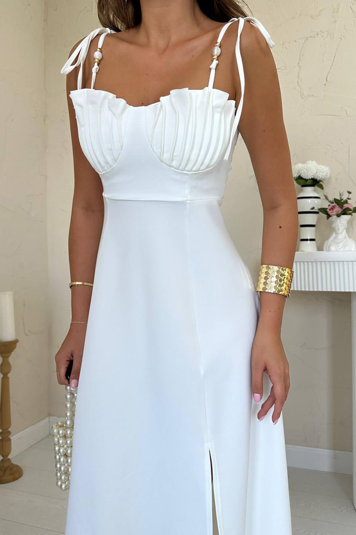 Elegant A-Line Midi Dress With Square Neck – Brand: Elisa – Women & Kids, Baby Clothes Wholesale – TheBS Women