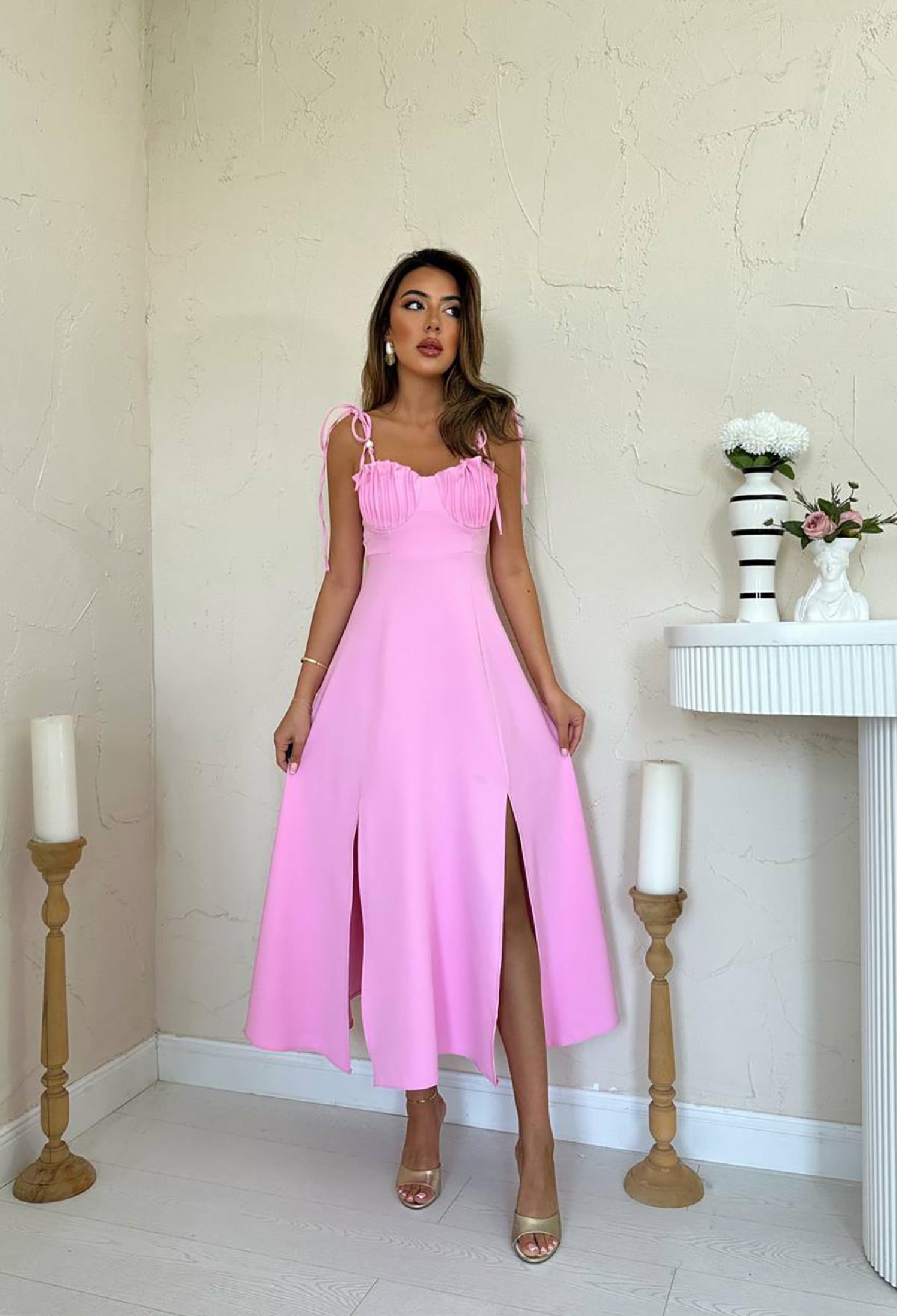 Fit And Flare Dress With Sweetheart Neck - Brand: Elisa - Women & Kids, Baby Clothes Wholesale - TheBS Women