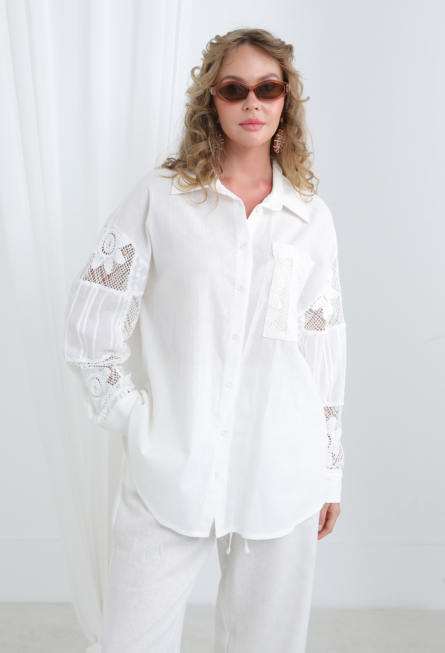 White Casual Elegant Modest Shirt - Brand: SOUL - Women & Kids, Baby Clothes Wholesale - TheBS Women