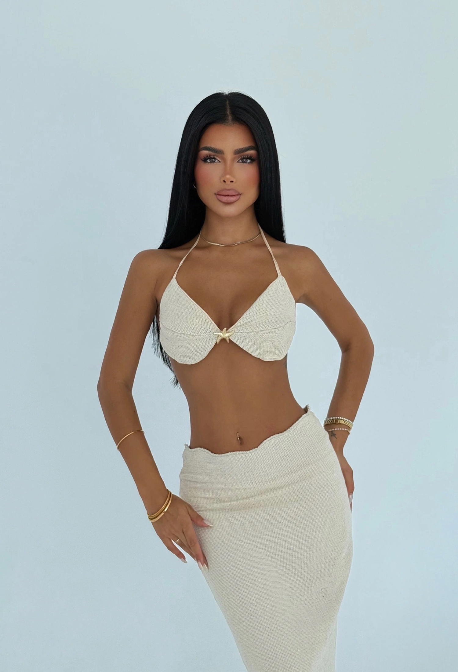 Slim Fit Pencil Maxi Skirt Set - Brand: EYYO ATELIER - Women & Kids, Baby Clothes Wholesale - TheBS Women