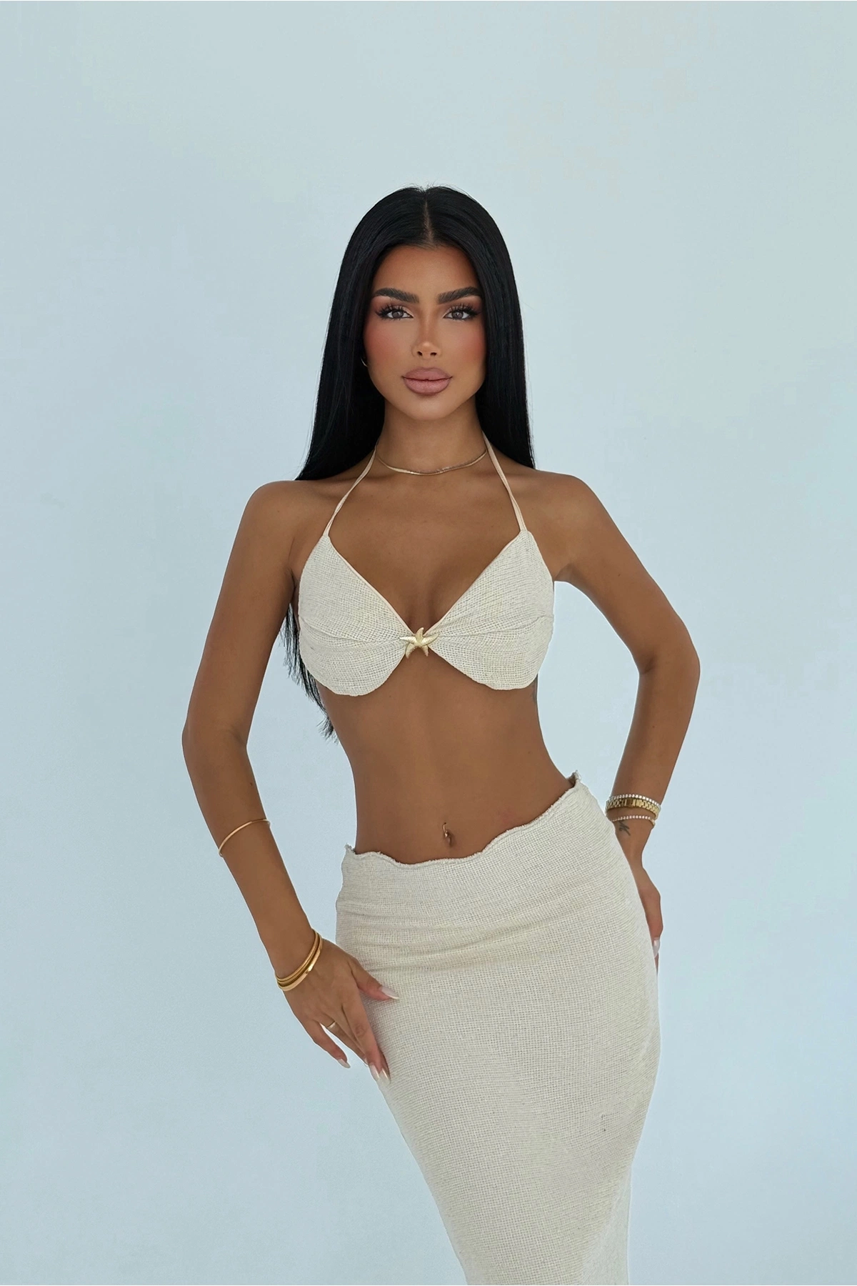 Slim Fit Pencil Maxi Skirt Set – Brand: EYYO ATELIER – Women & Kids, Baby Clothes Wholesale – TheBS Women