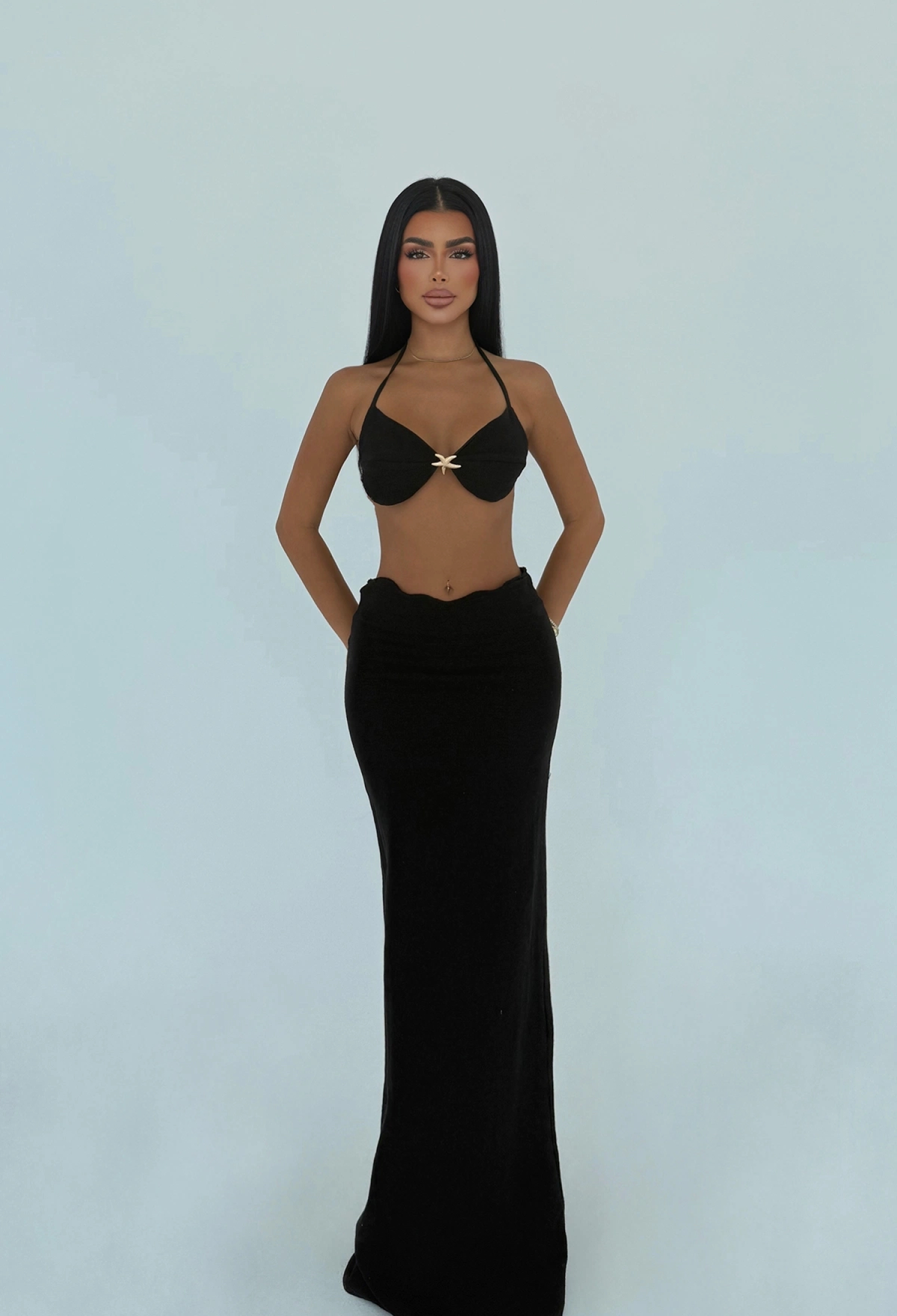 Glam Slim Fit Pencil Maxi Skirt Set - Brand: EYYO ATELIER - Women & Kids, Baby Clothes Wholesale - TheBS Women