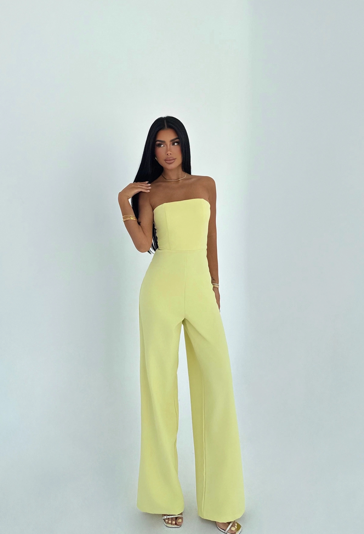 Elegant Strapless Slim Fit Tailored Jumpsuit - Brand: EYYO ATELIER - Women & Kids, Baby Clothes Wholesale - TheBS Women